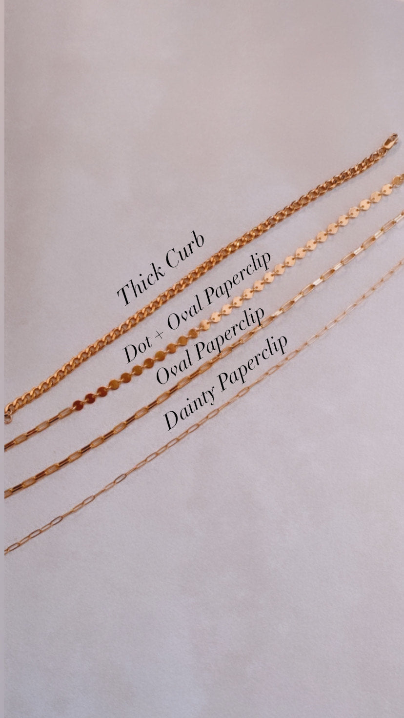 Anklets - Pick from 4 styles - GOLD FILLED