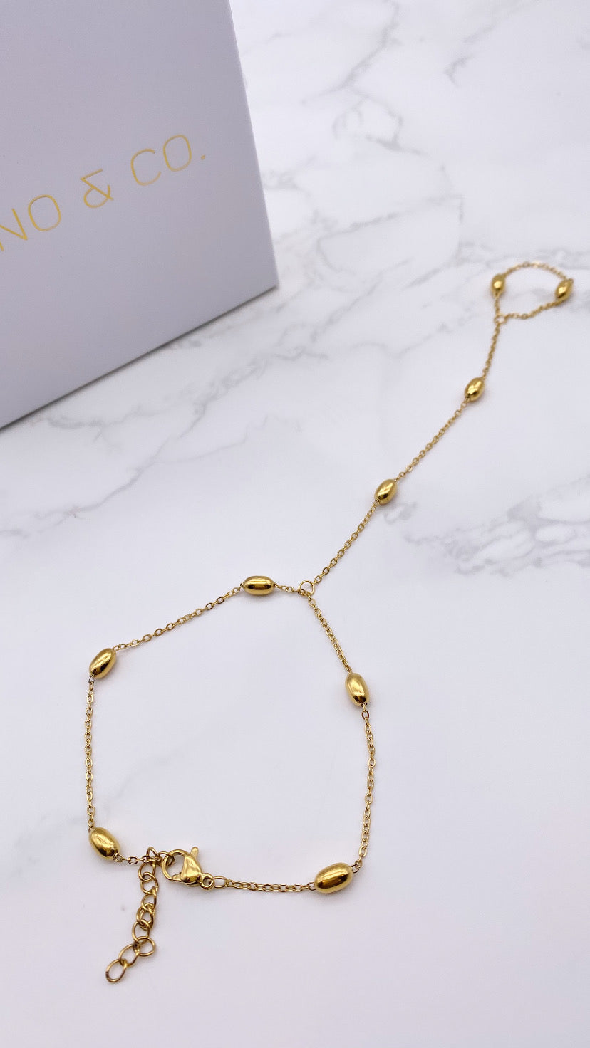 Bead Bracelet/Ring Combo Chain