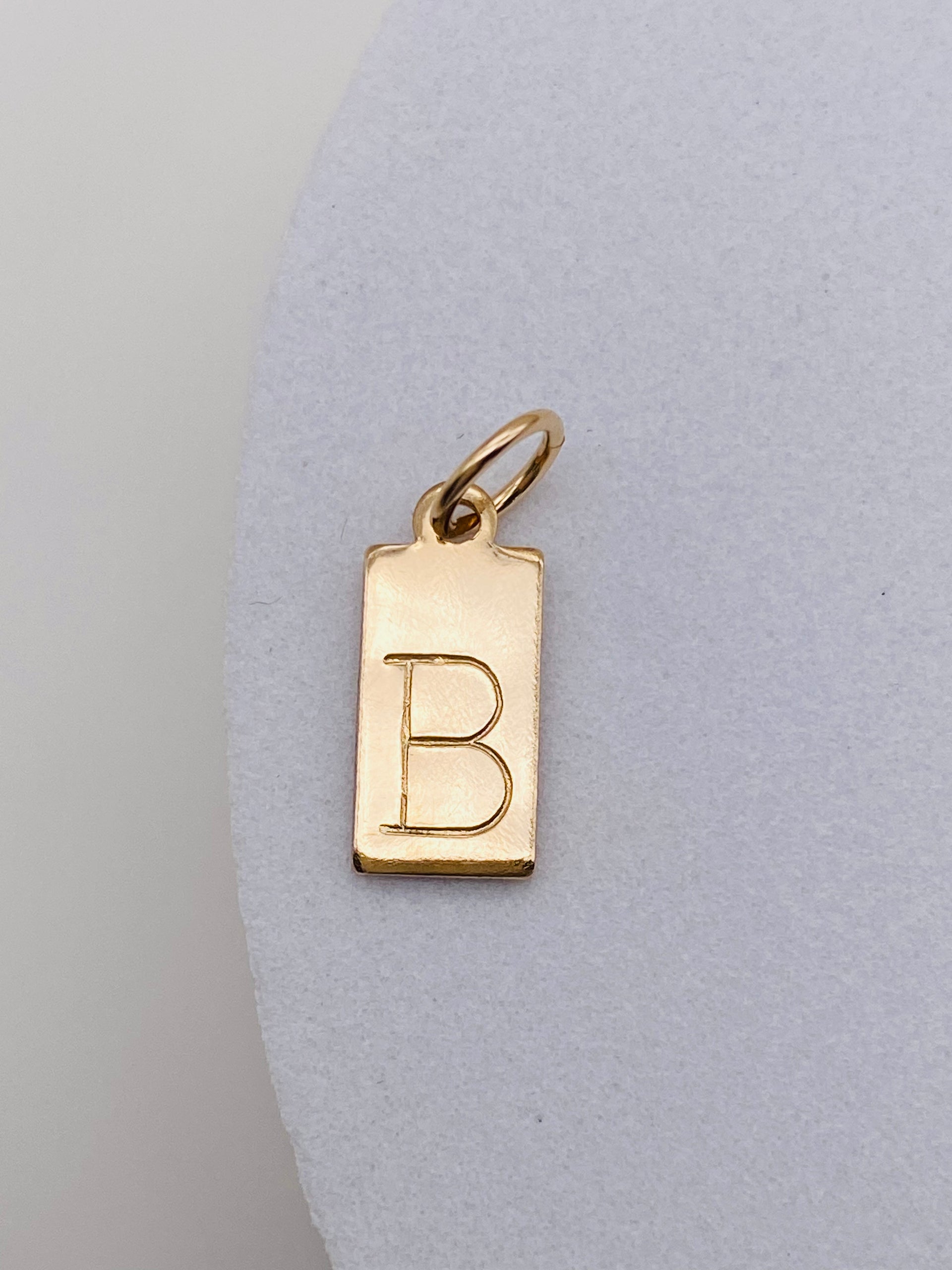 Initial Tag Charm letters A-M - 40% OFF - FINAL SALE - DISCOUNT APPLIED AT CHECK OUT