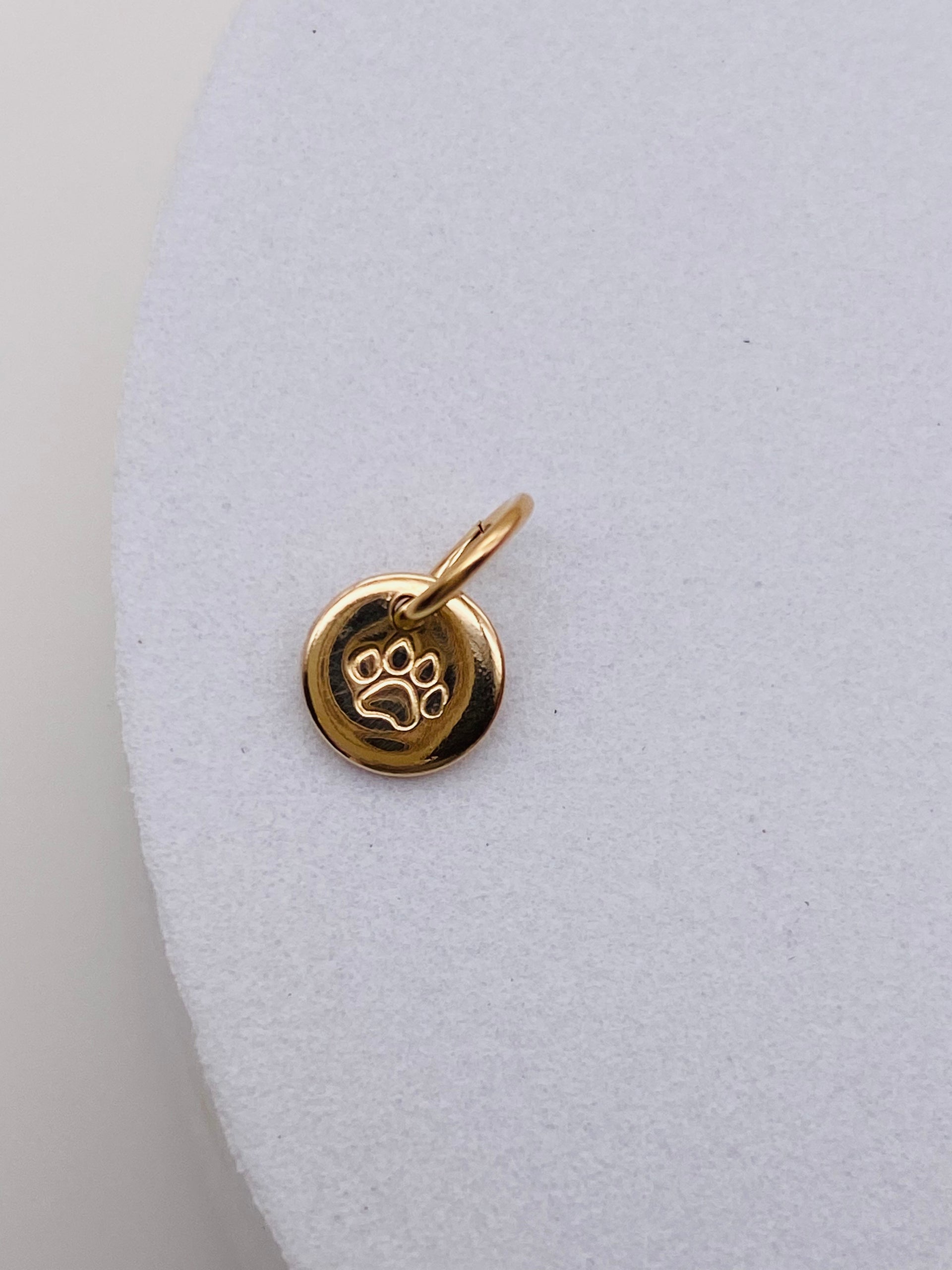 Dog Paw Mini Charm - 40% OFF - FINAL SALE - DISCOUNT APPLIED AT CHECK OUT.