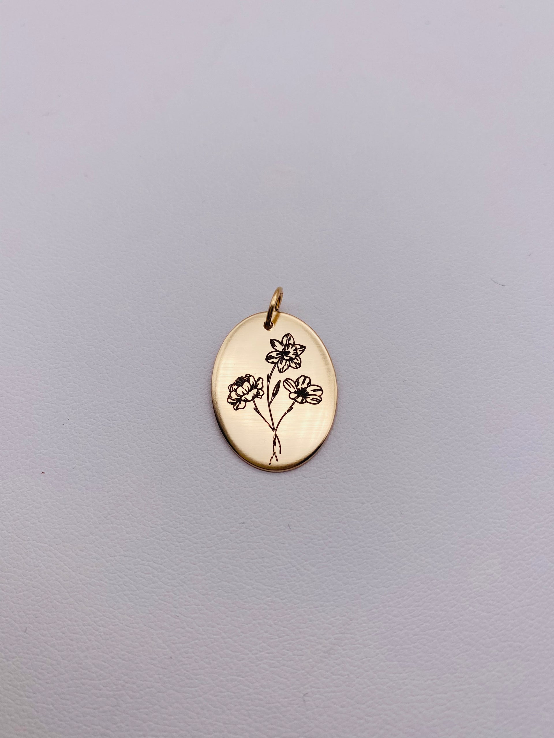 BOUQUET Birth Flower Charm - Gold Filled