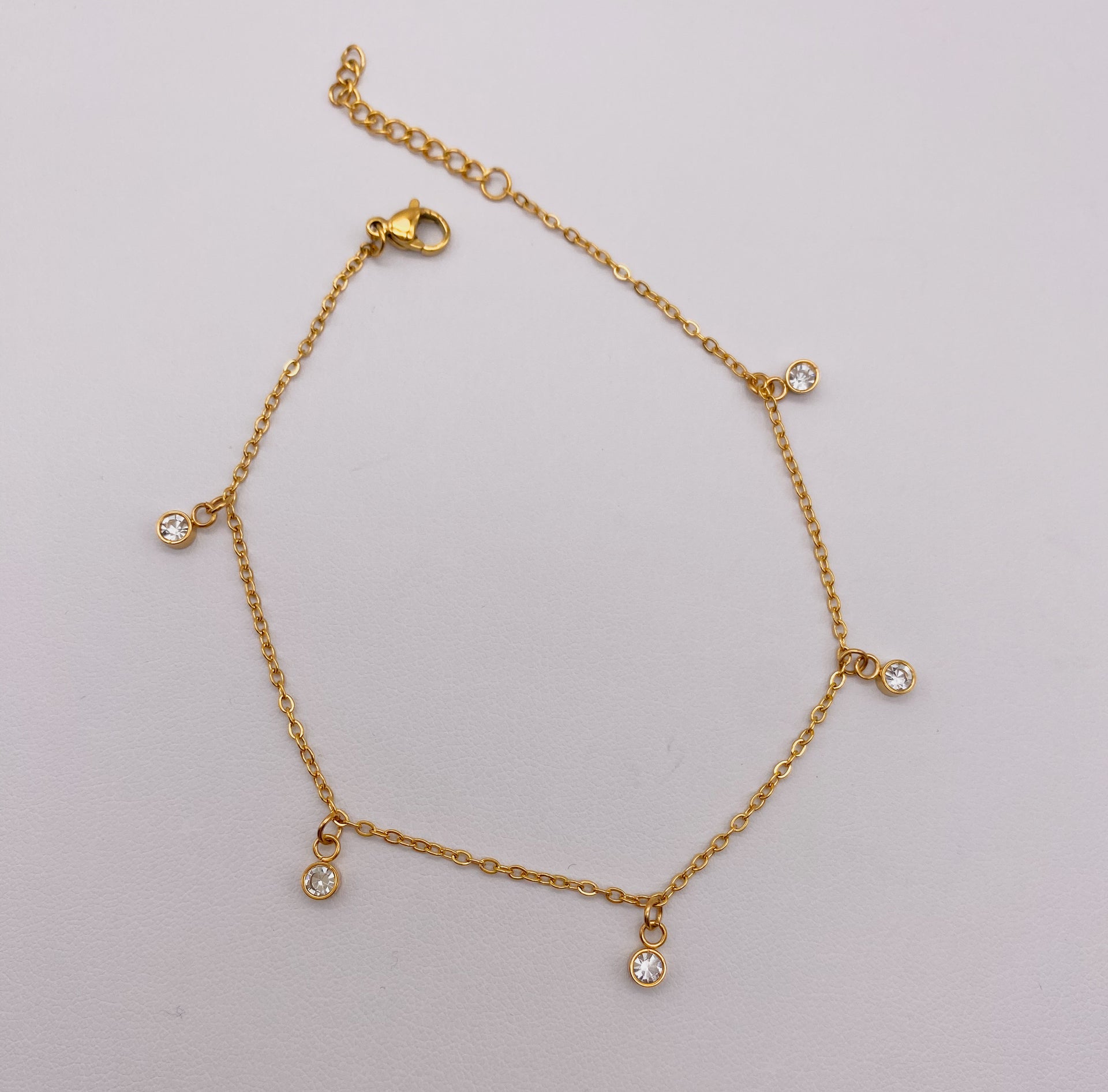 Crystal Charm Anklet