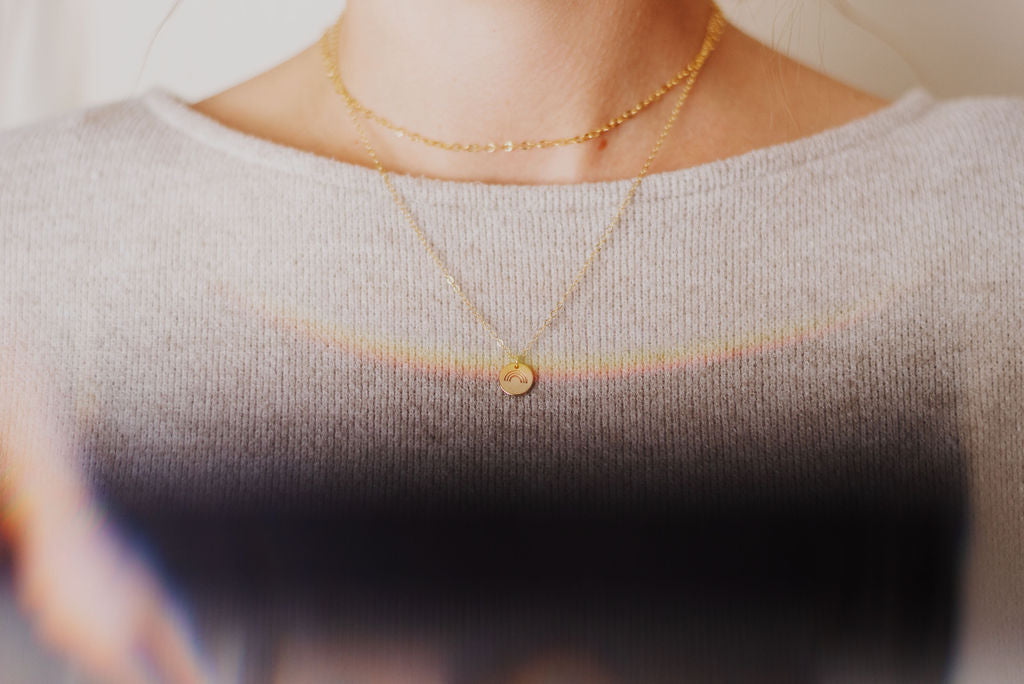 Oval Flat Shiny Necklace