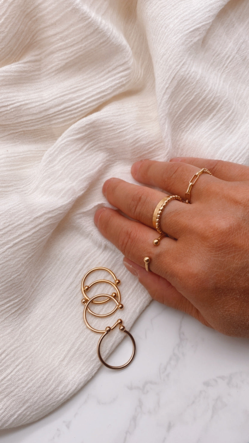 Adjustable 2 Ball Ring