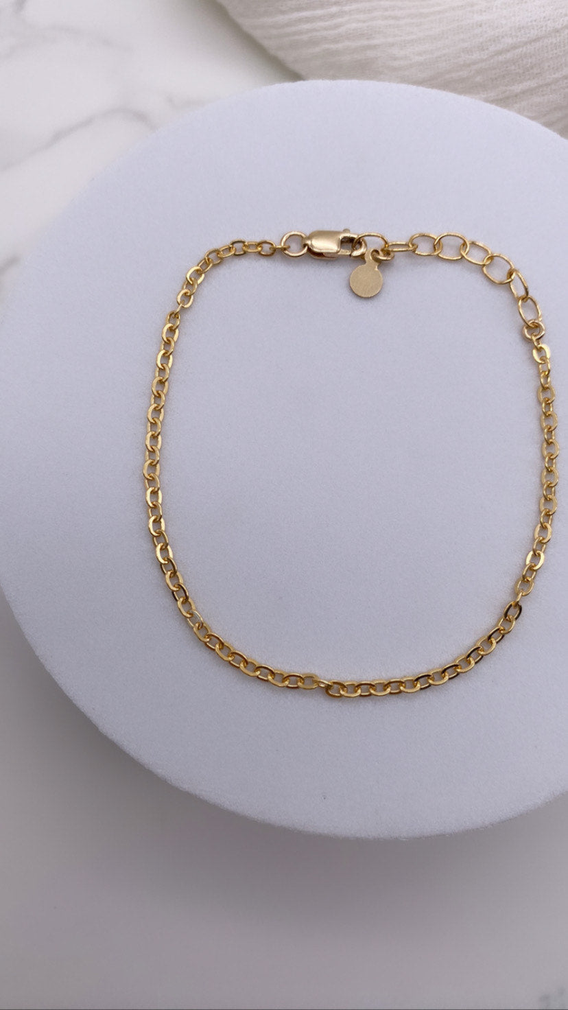 ADD ON - STEP 1: PICK YOUR Anklet OR Bracelet CABLE CHAIN
