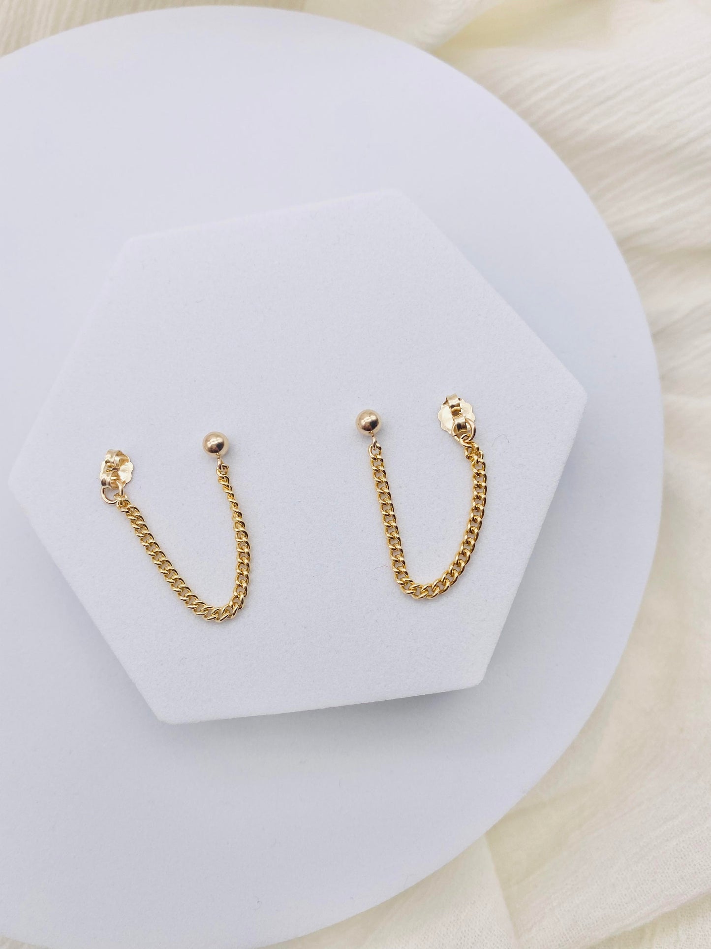 Curb Chain Earrings