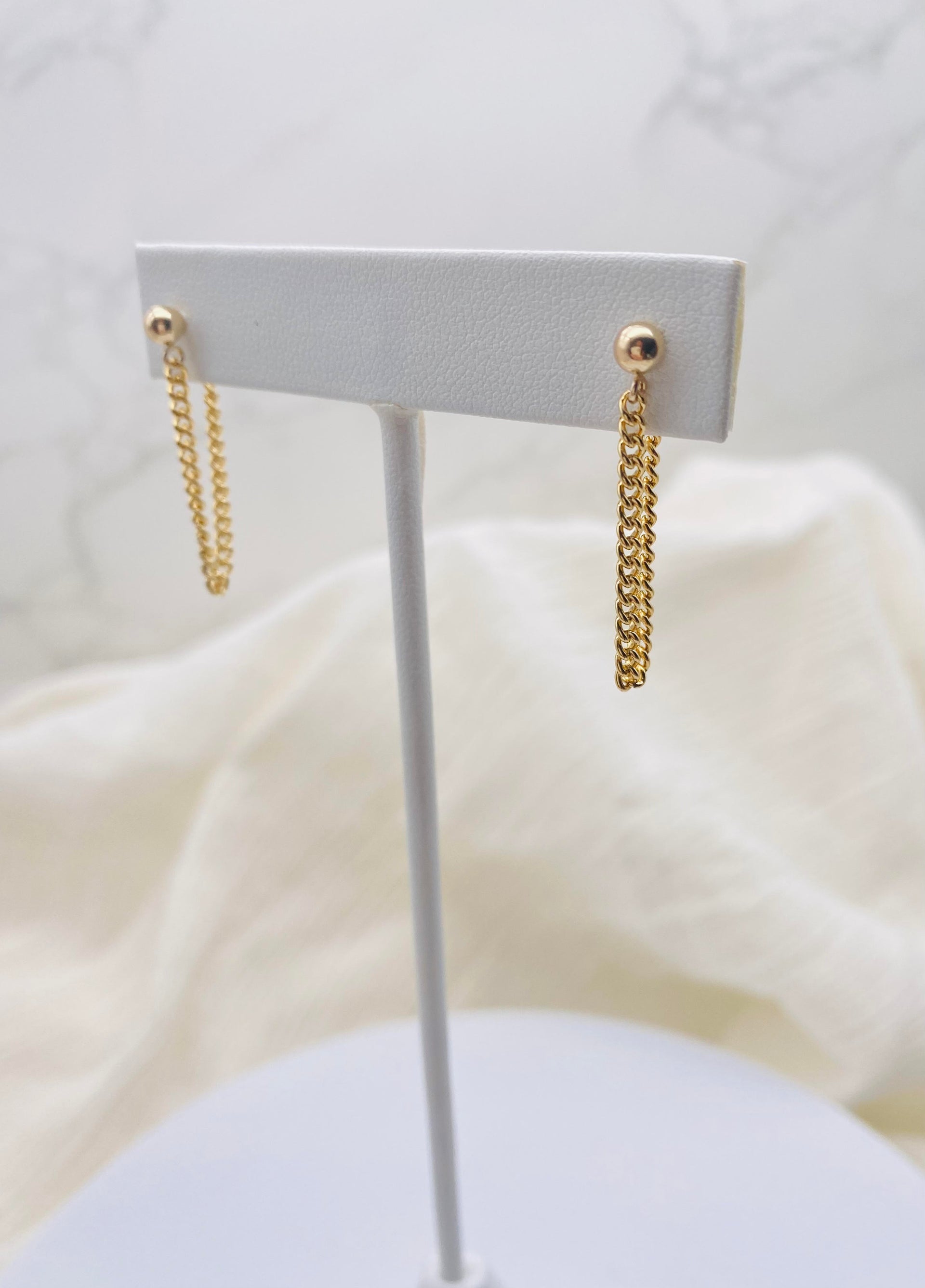 Curb Chain Earrings