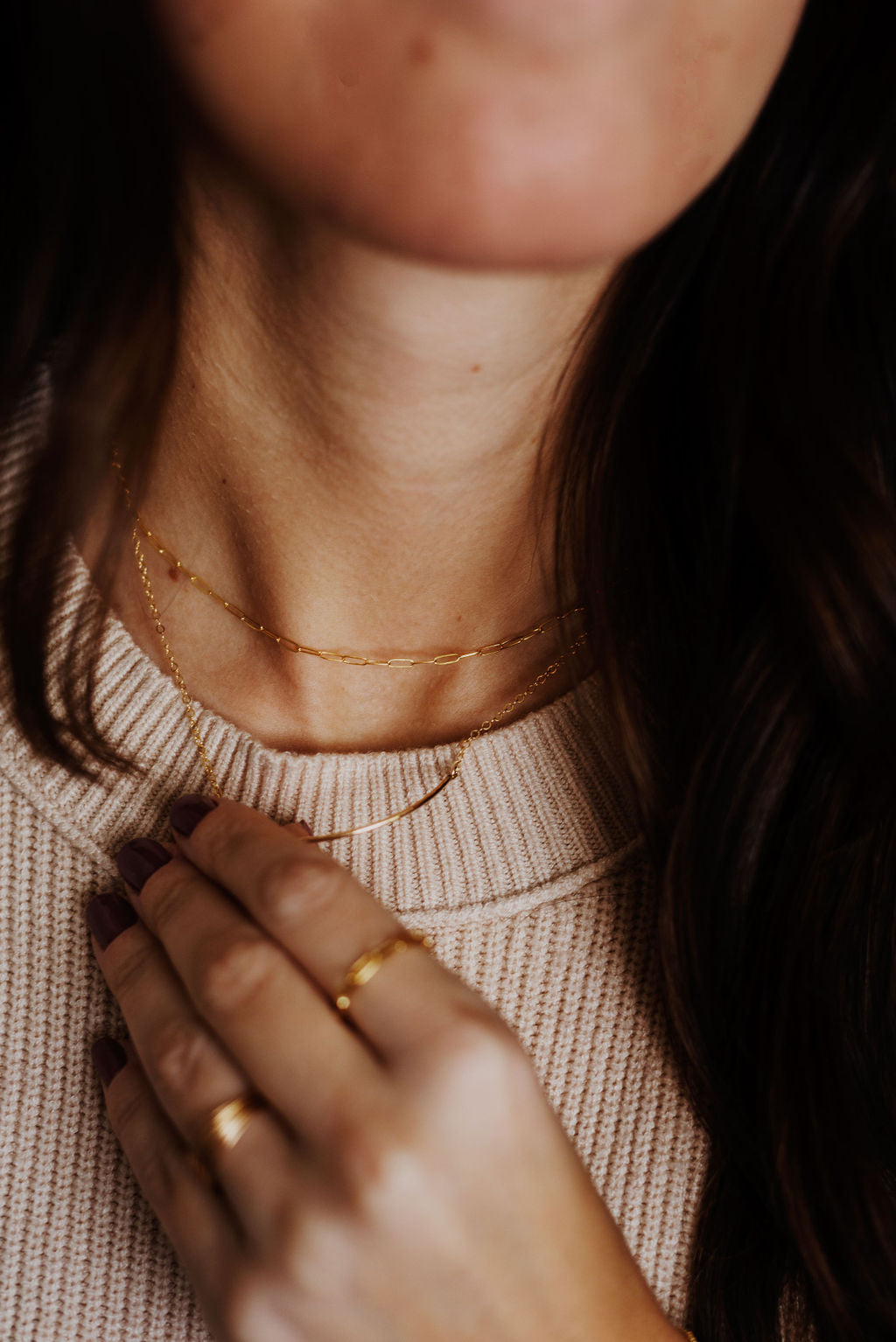 Dainty Paperclip Necklace