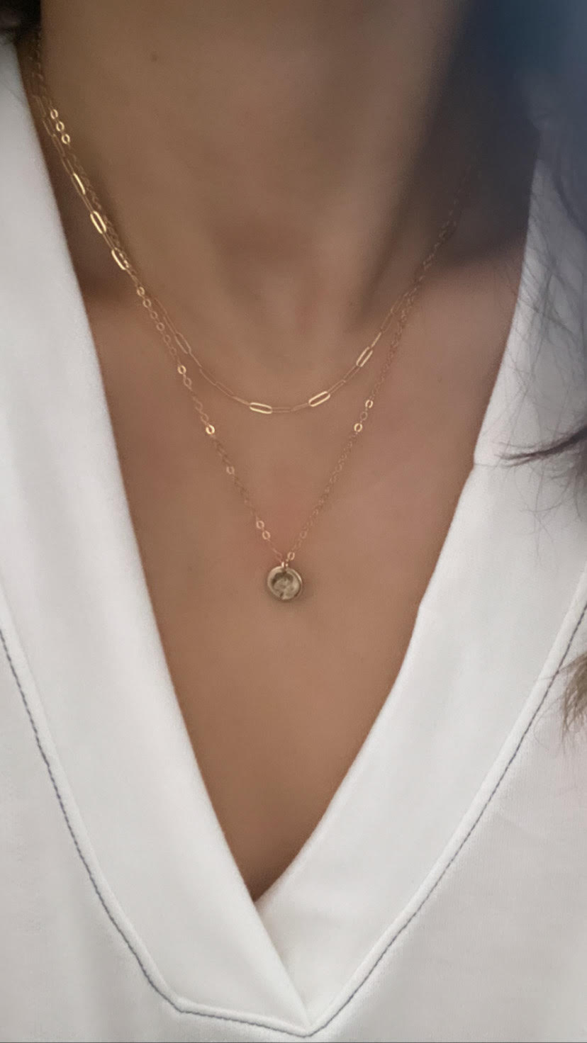 Ginkgo Leaf Charm Necklace - Meaningful Gifts - Gold Filled