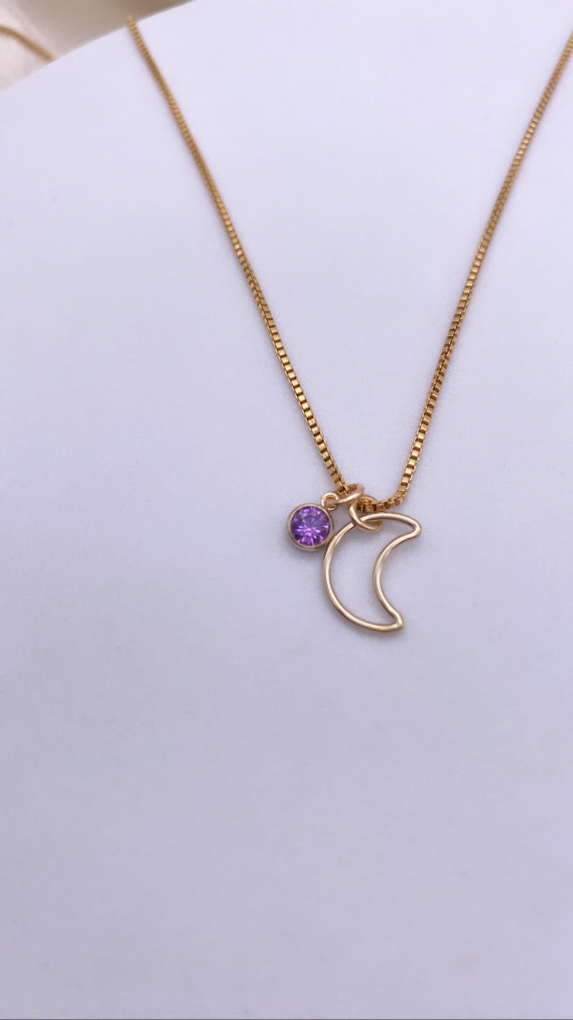 ADD ON - BIRTHSTONE CZ BEZEL CHARM