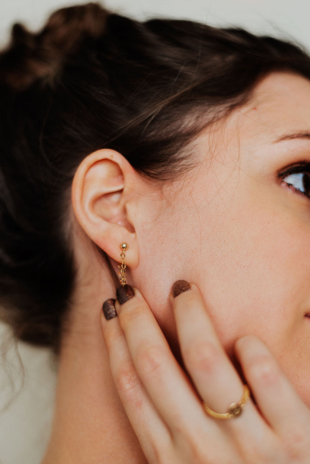 4MM Stud with Shiny Chain