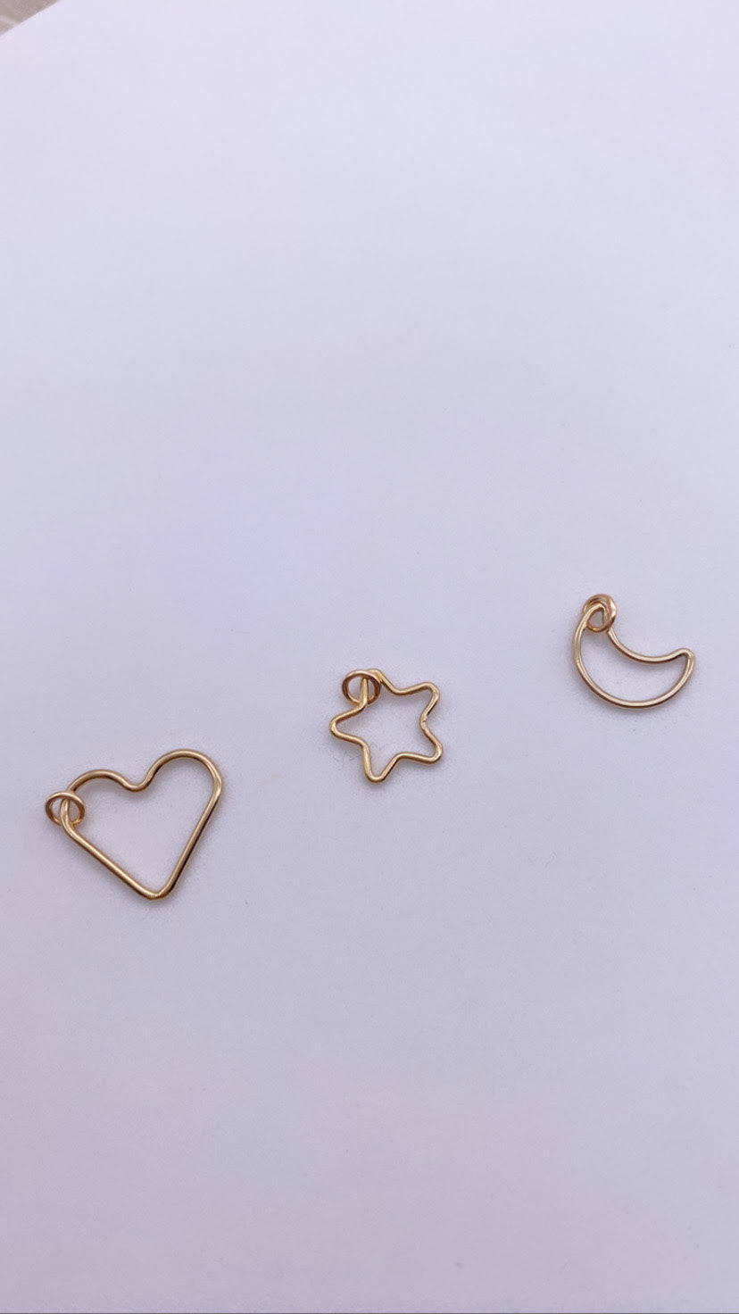ADD ON - Heart, Moon, Star Charm