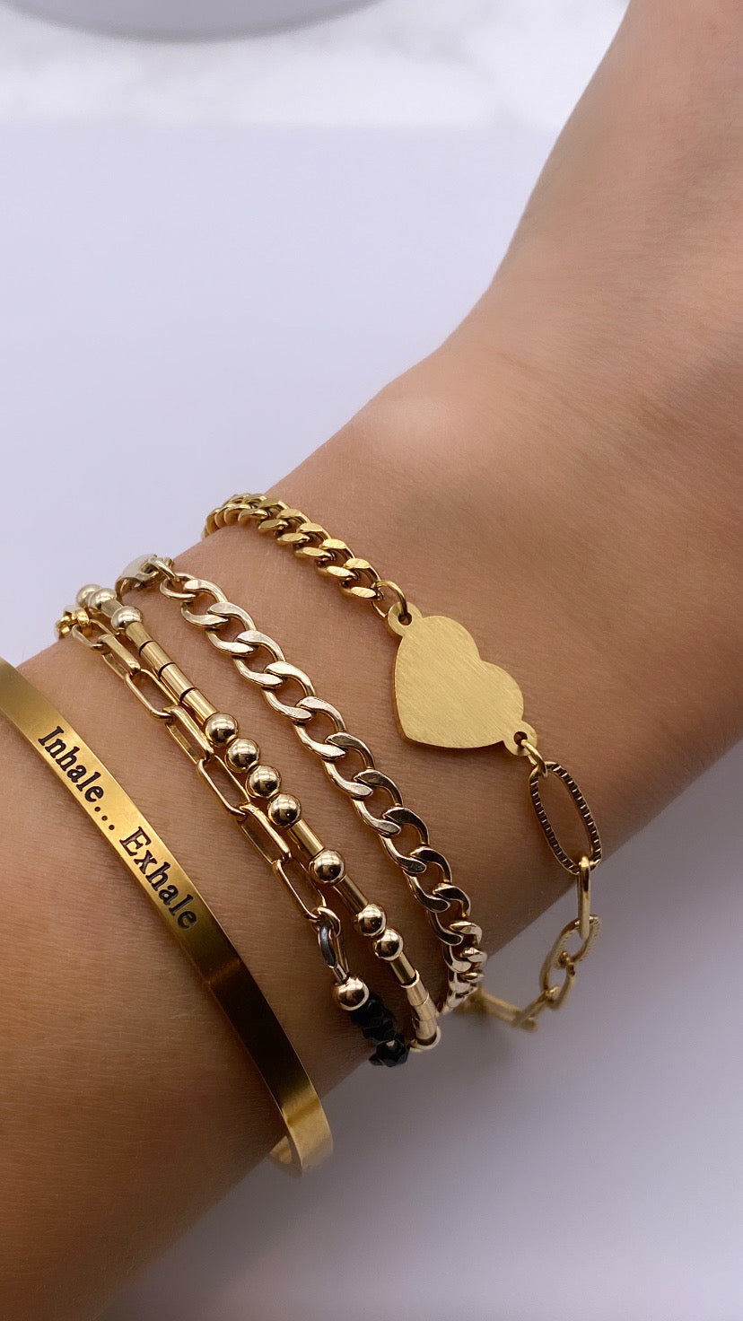 2 Heart with Multi Chain BRACELET