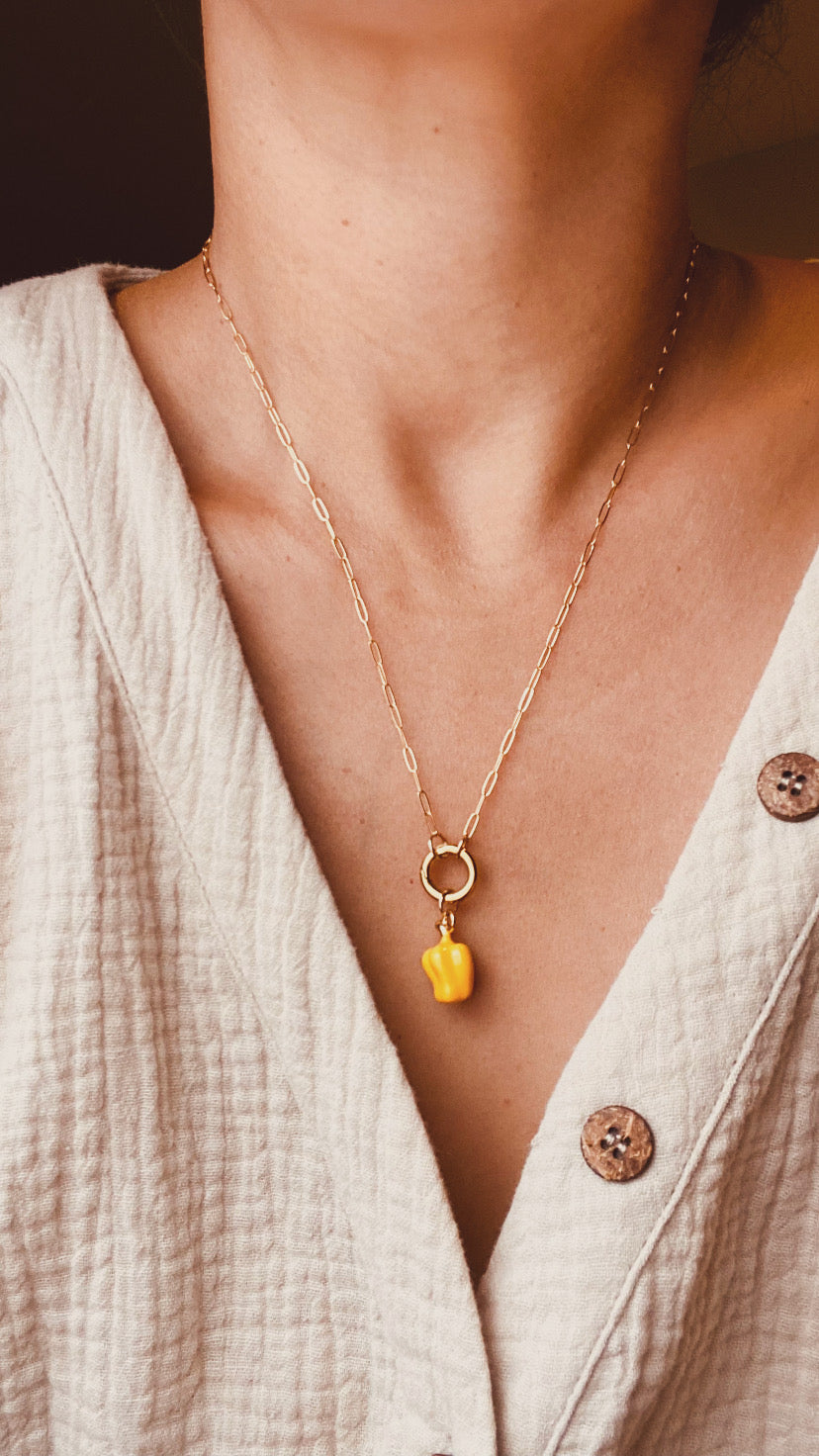 Yellow Bell Pepper Charm