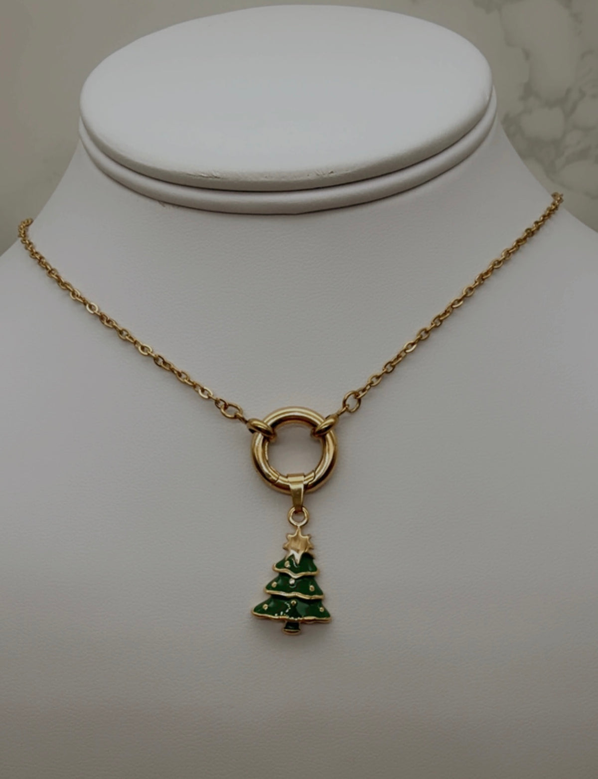 Christmas Tree Charm - 18K