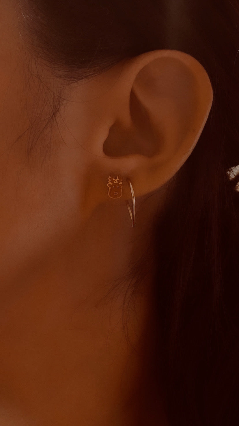 Reindeer Color Stud - FLAT BACK