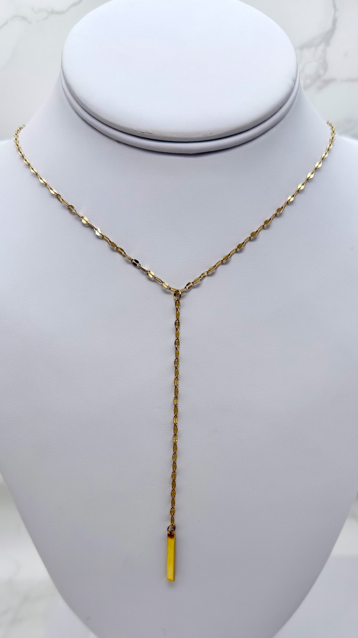Lariat Lip Chain with Pendant