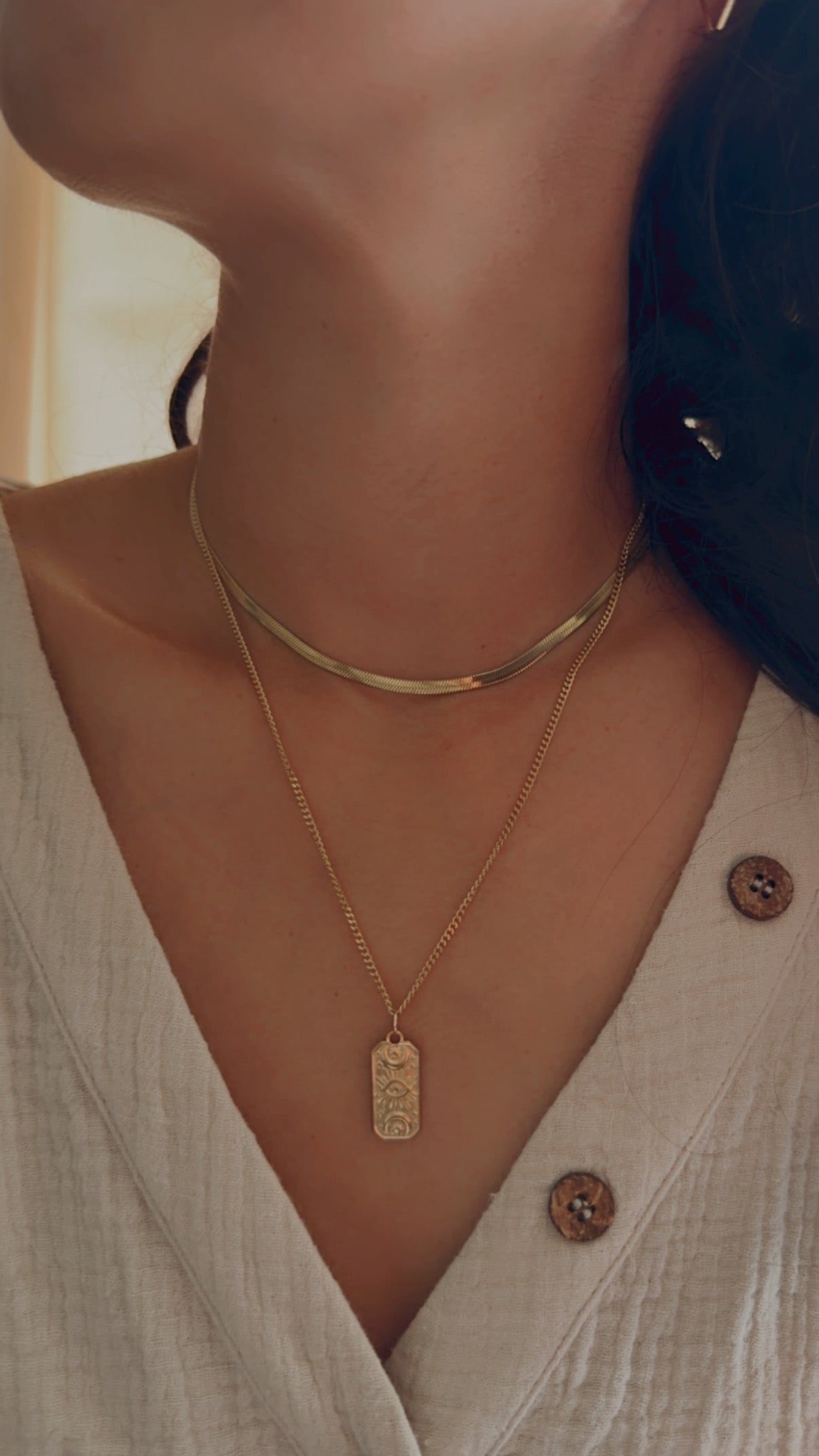 Mini Curb Chain NECKLACE - 18K