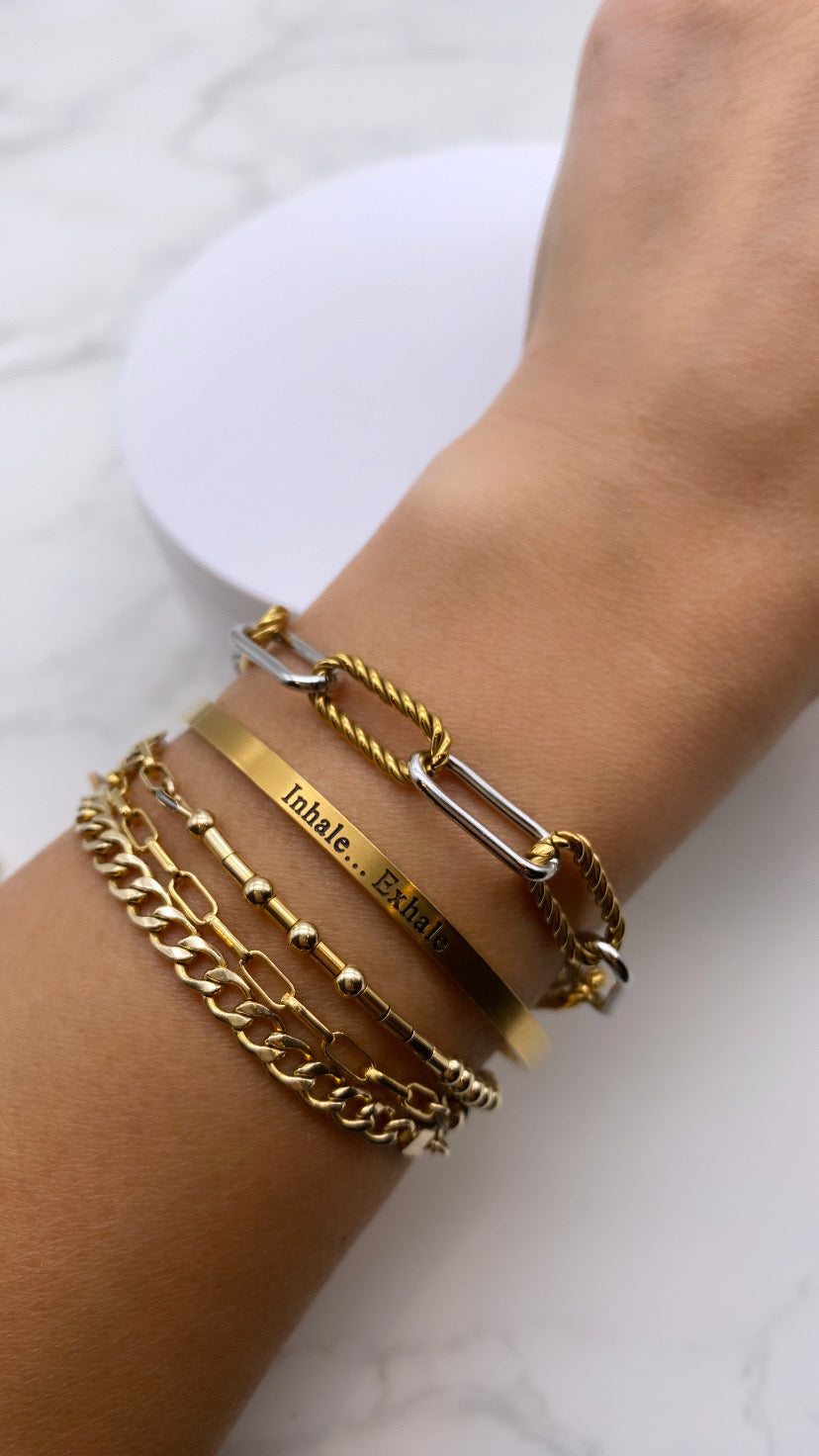 Inhale...Exhale Bangle Cuff