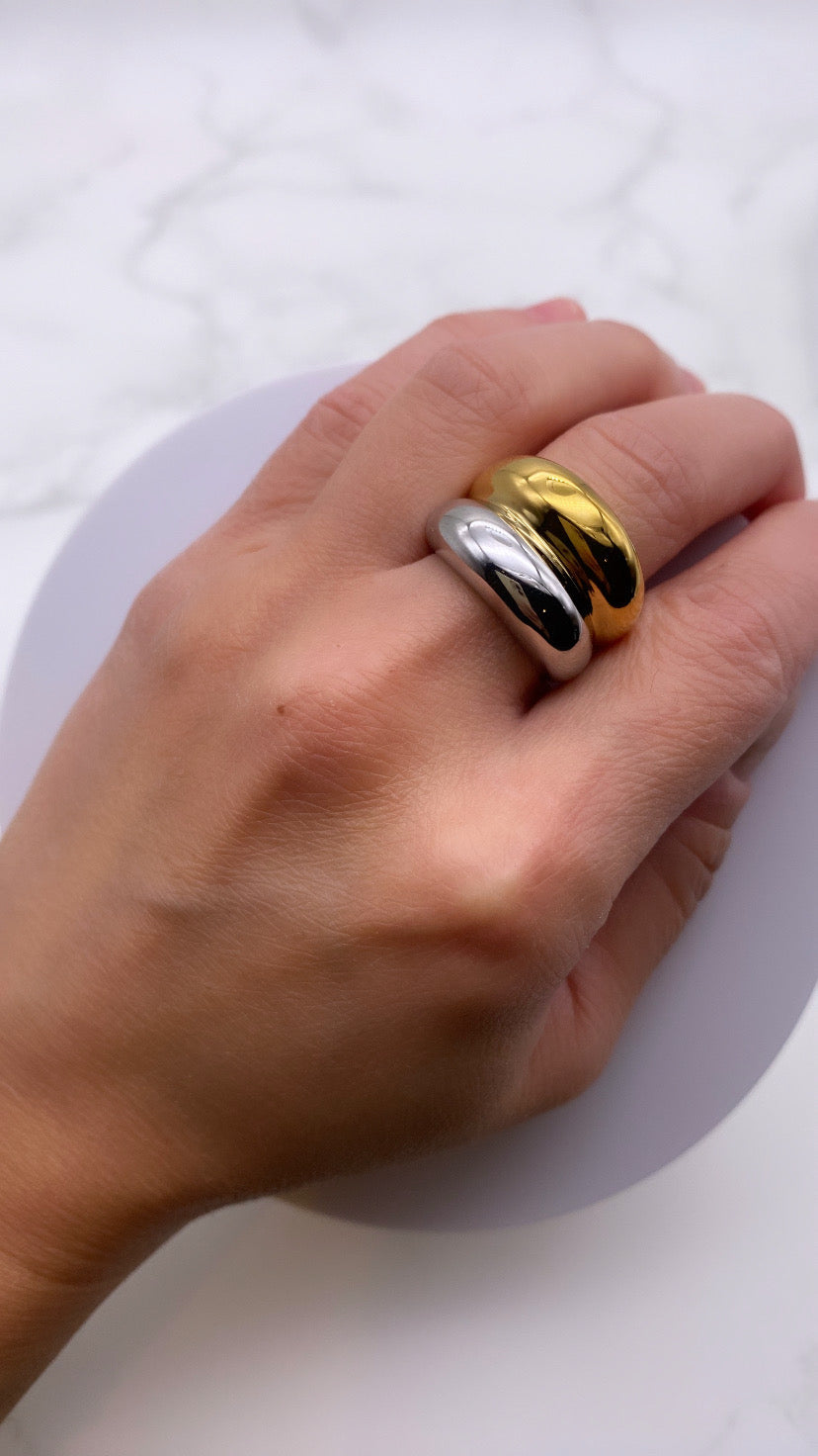 2 Tone Bubble Ring