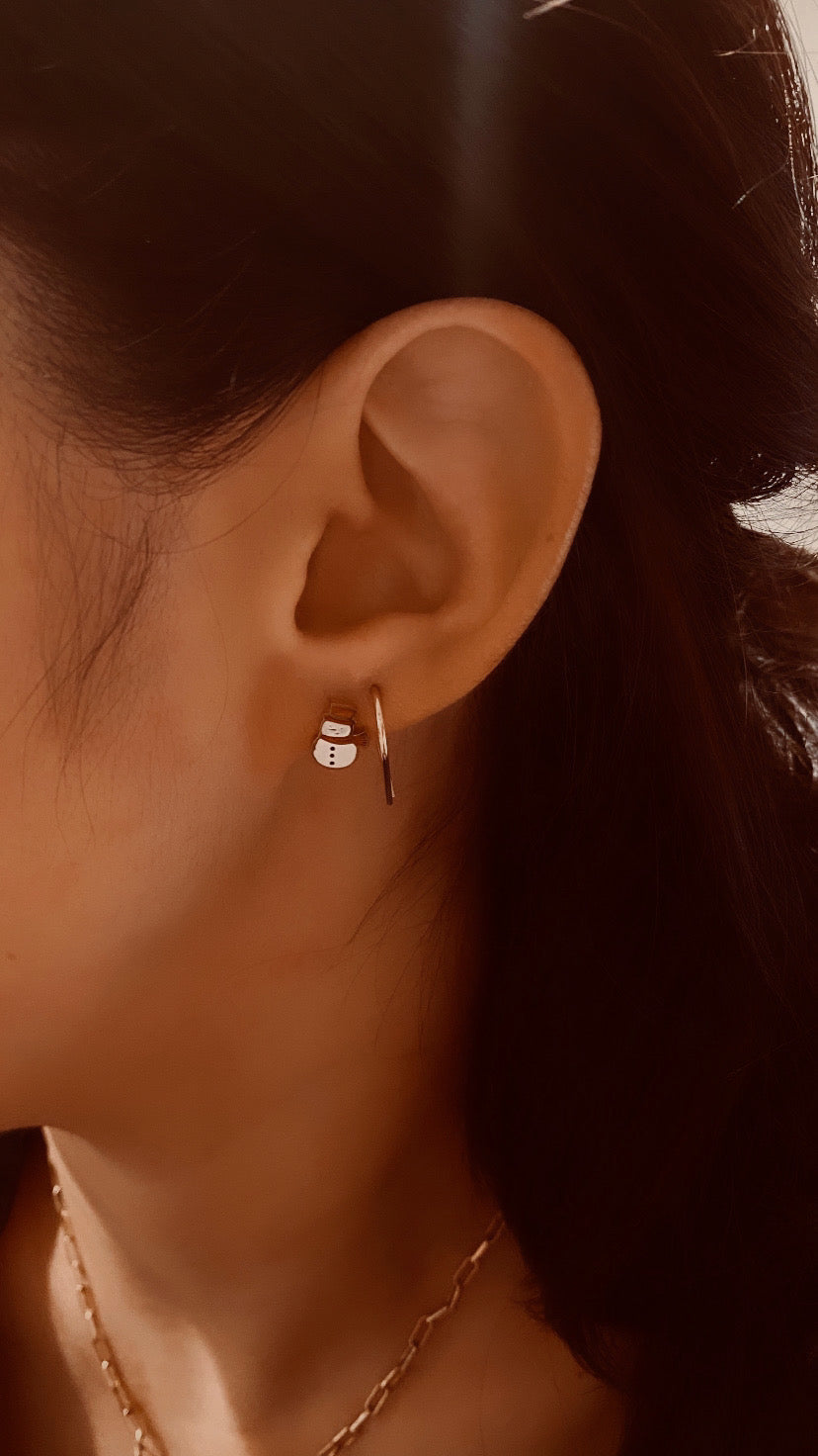 Snowman Stud - FLAT BACK