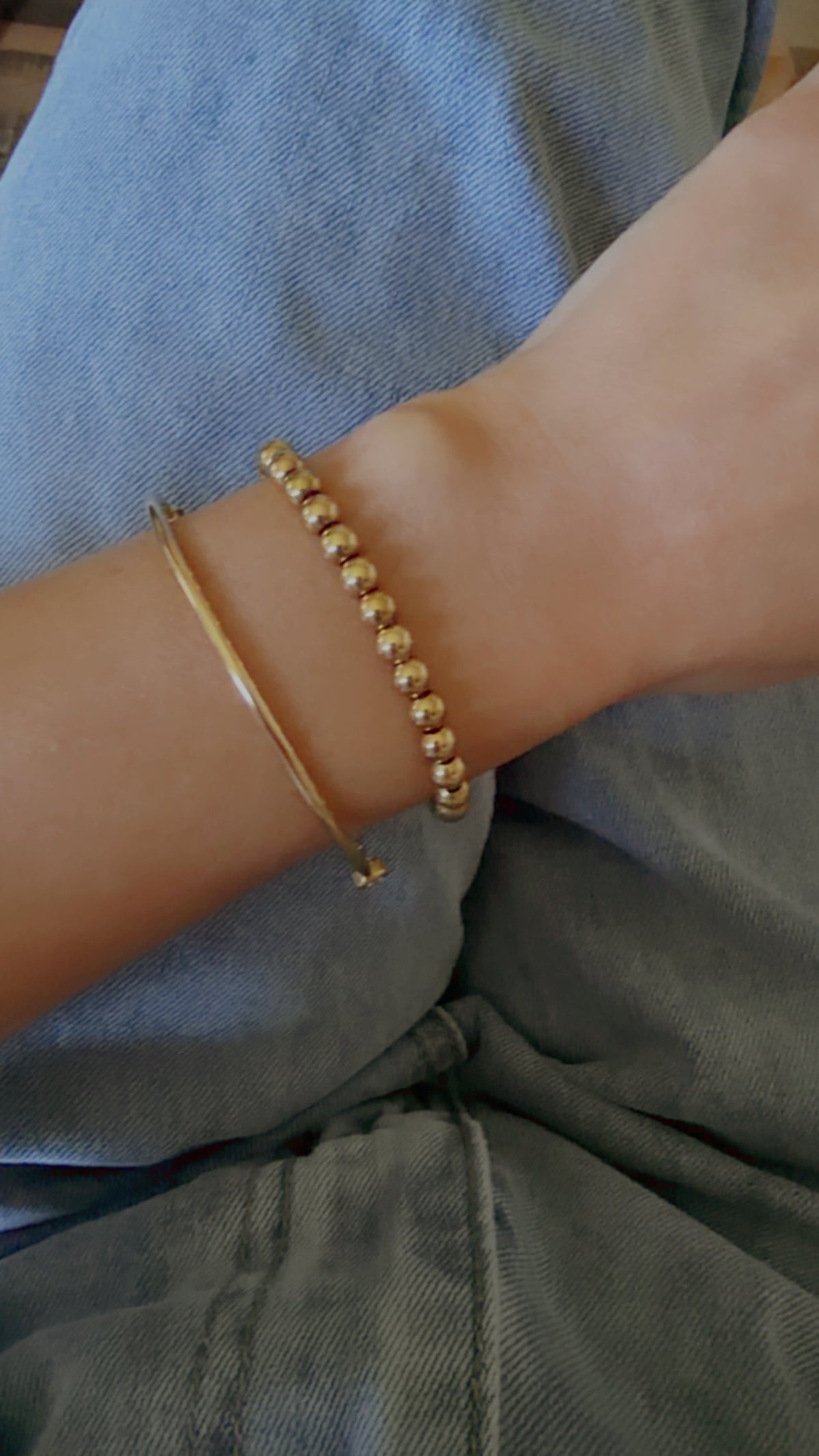 Half Bar Half Chain Bracelet with CZ