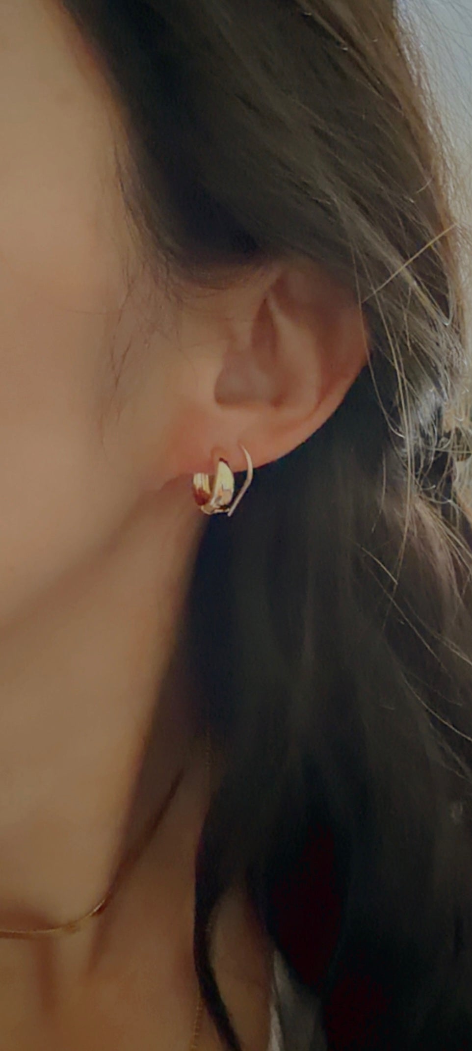 15MM Curved Hoops - 18K