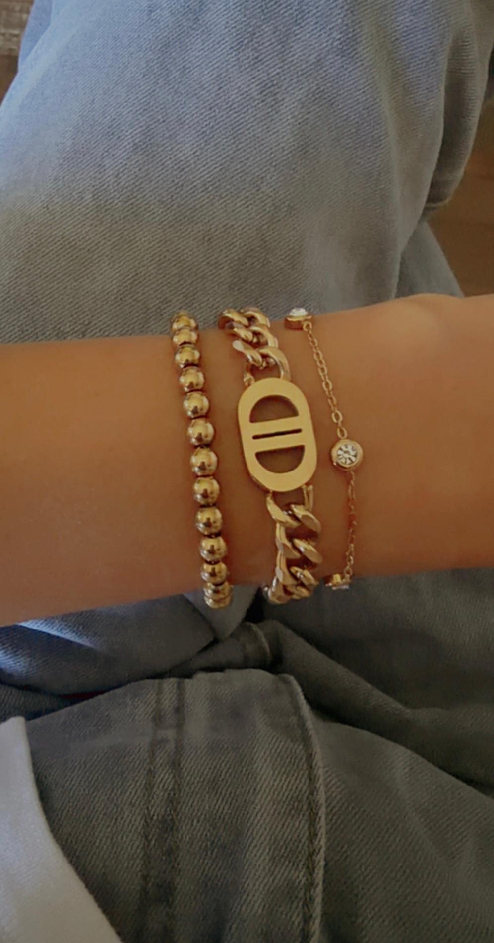 5 Circle CZ Bracelet