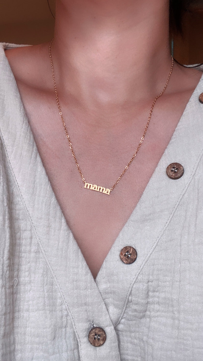 Mama Pendant Necklace