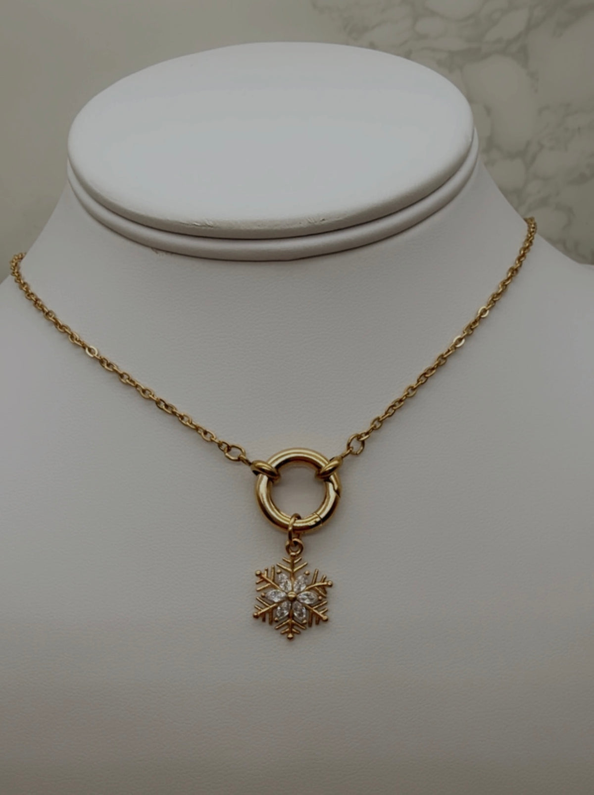 Snowflake Charm - 18K