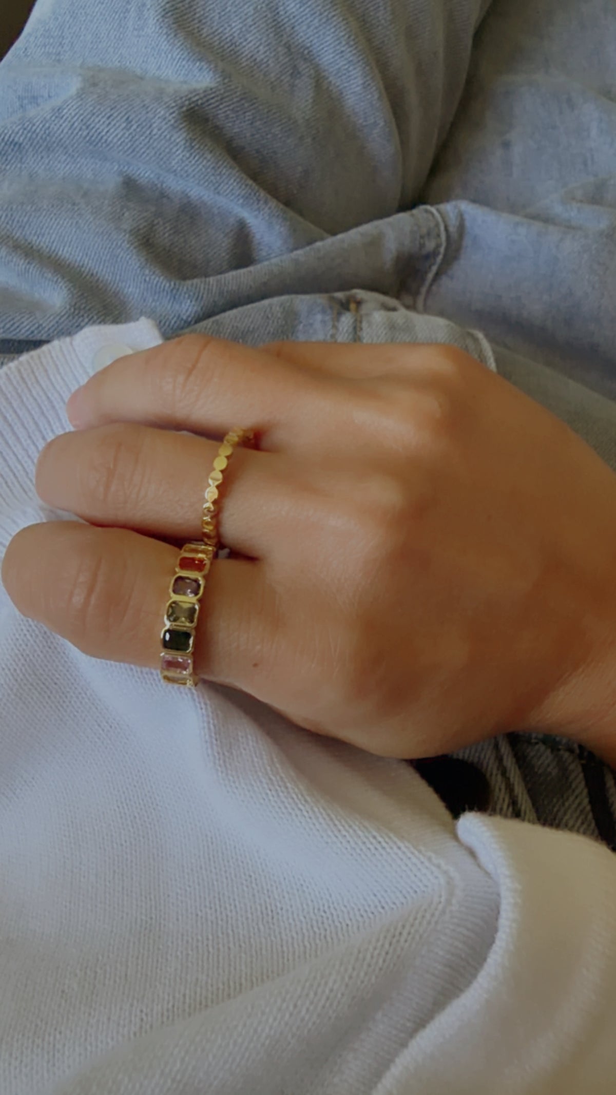 Adjustable Multi Color Ring