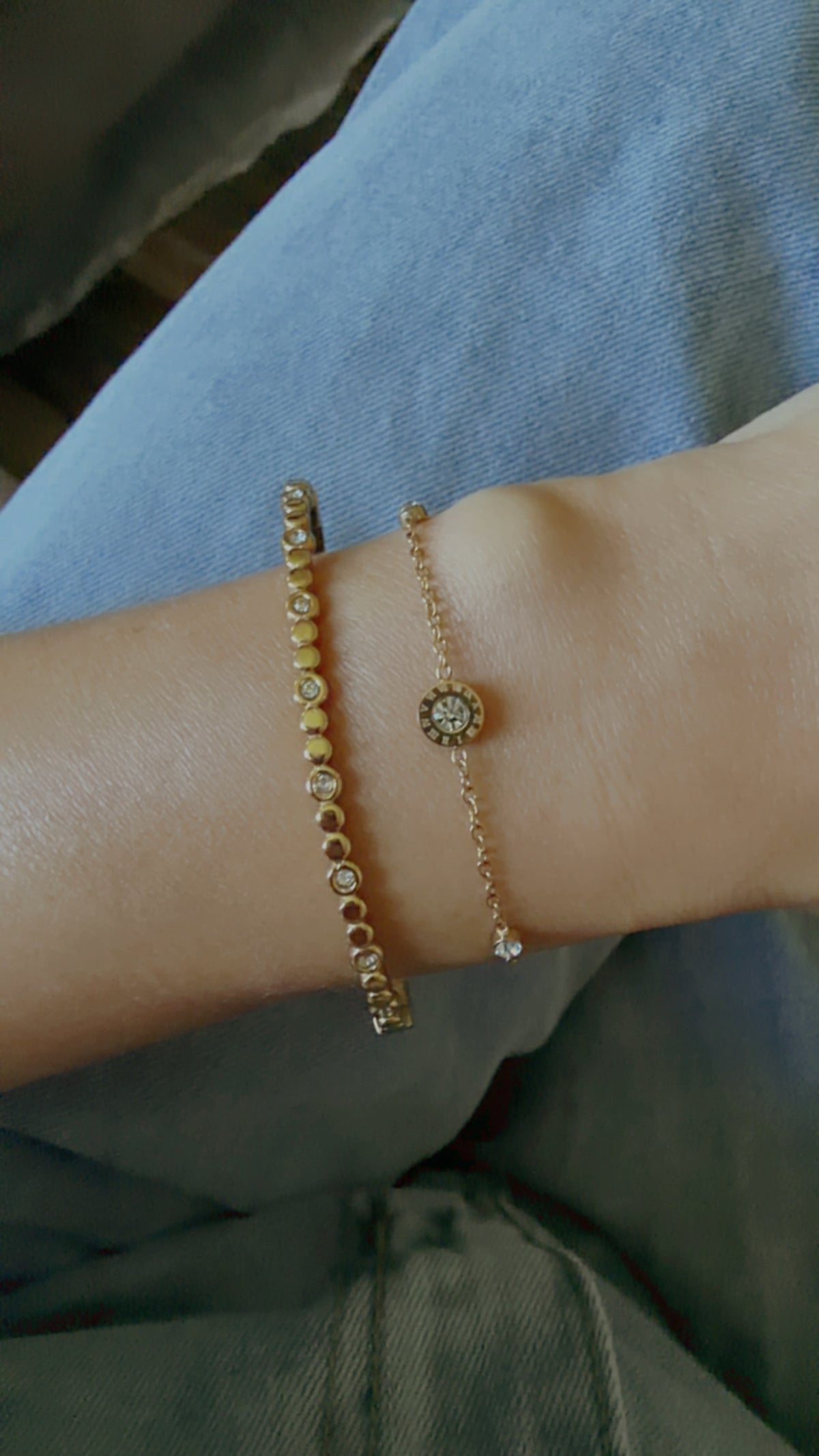 Round CZ Bangle