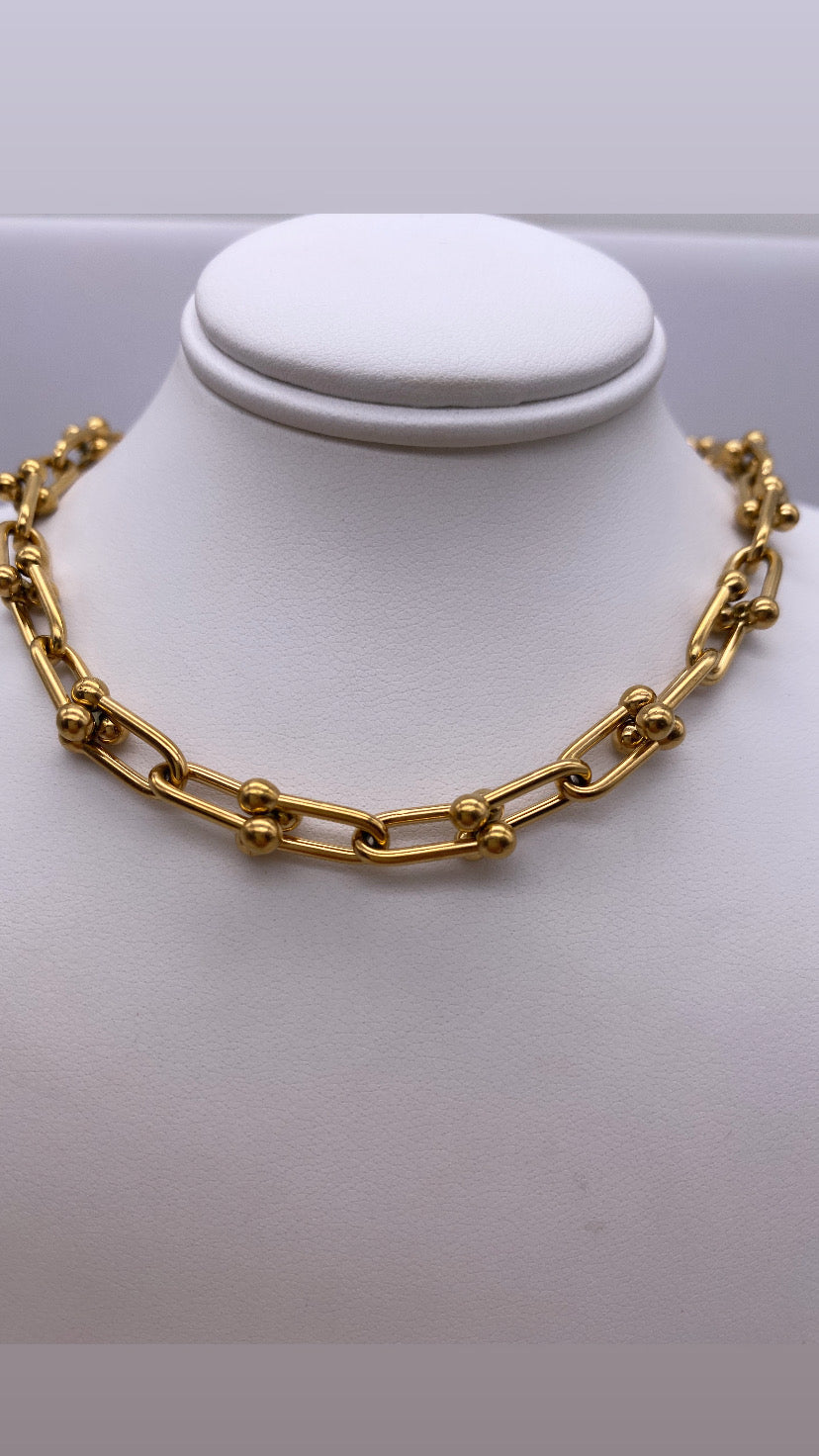 Thick Multi Bar Necklace