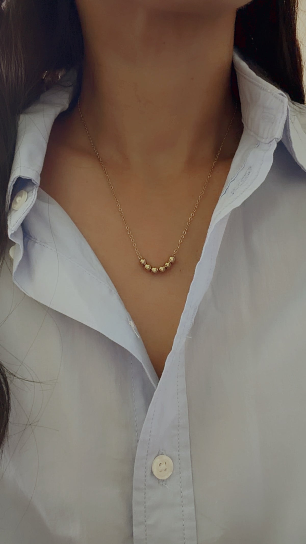 6 Ball Necklace - 18K