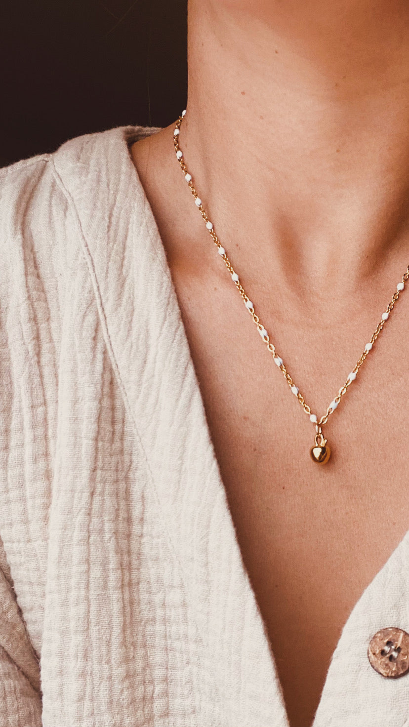 Gold Apple Charm