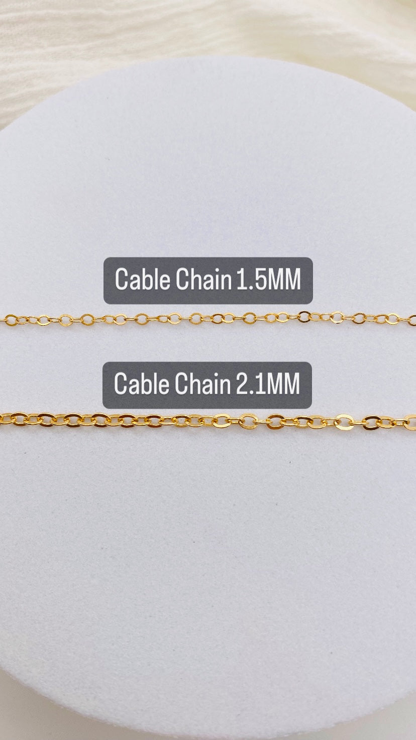 2.1MM Cable Chain NECKLACE