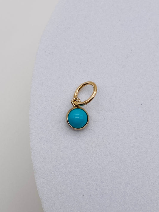 Turquoise Charm 4MM