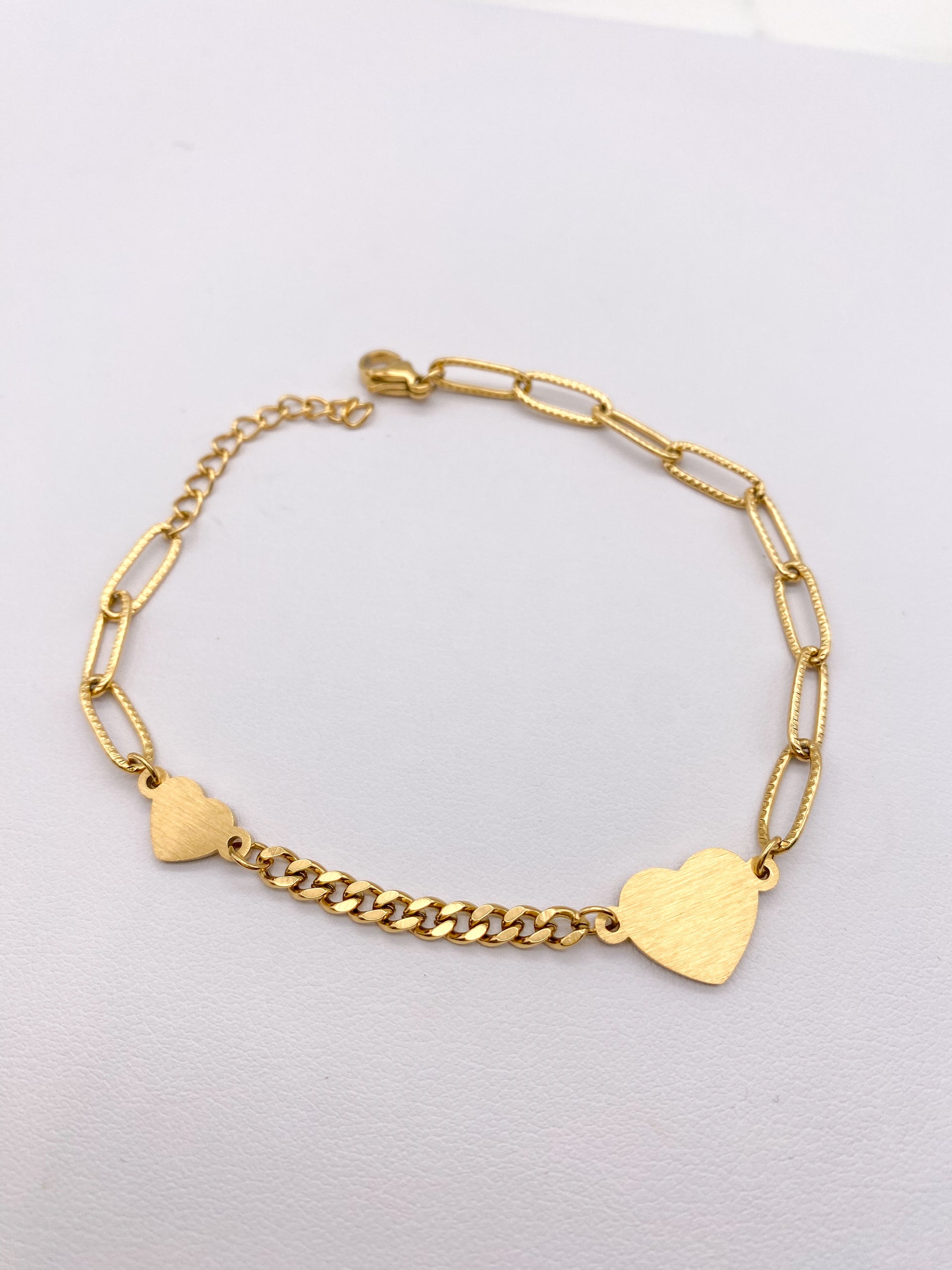 2 Heart with Multi Chain BRACELET