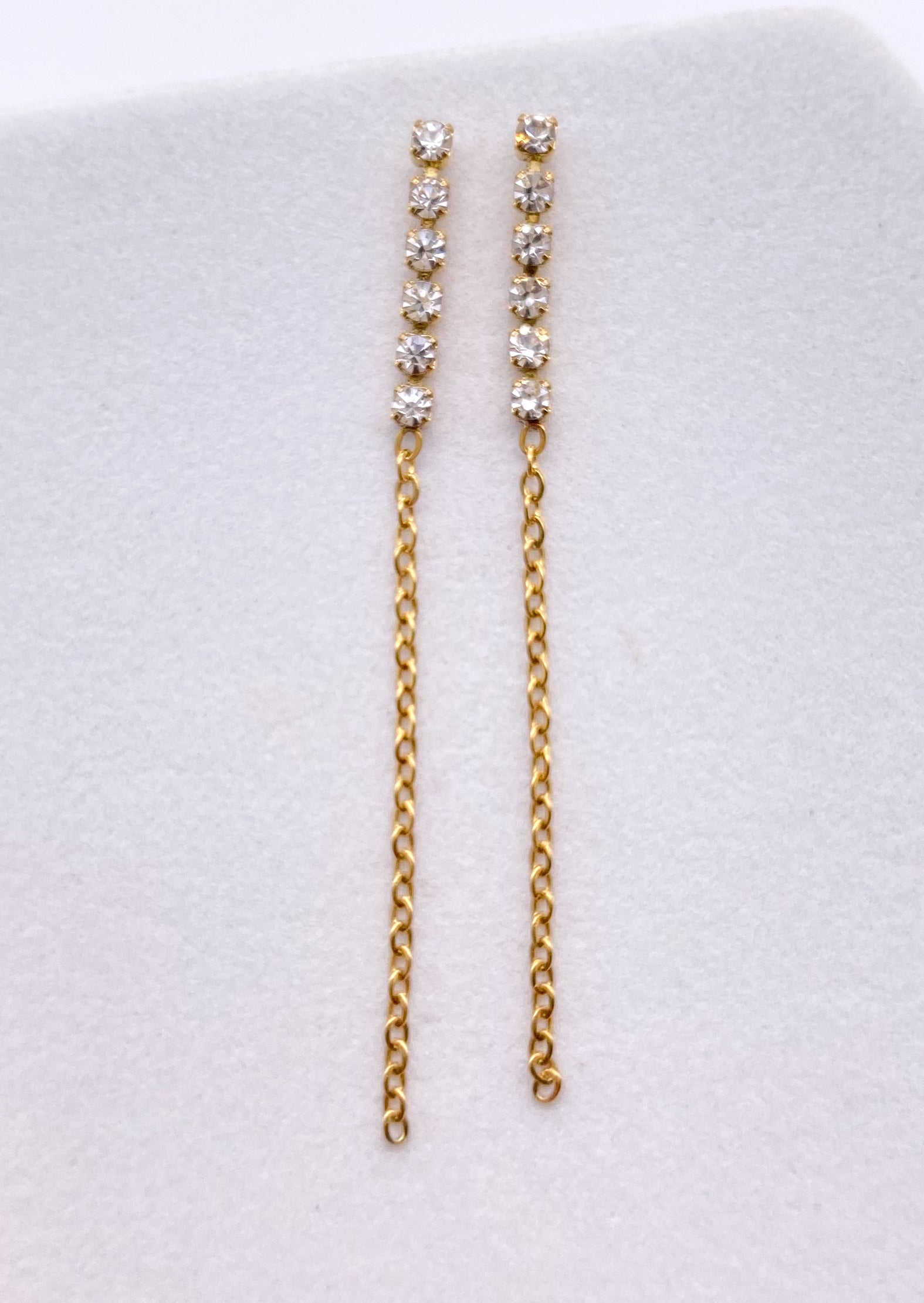 Tennis CZ + Chain Studs