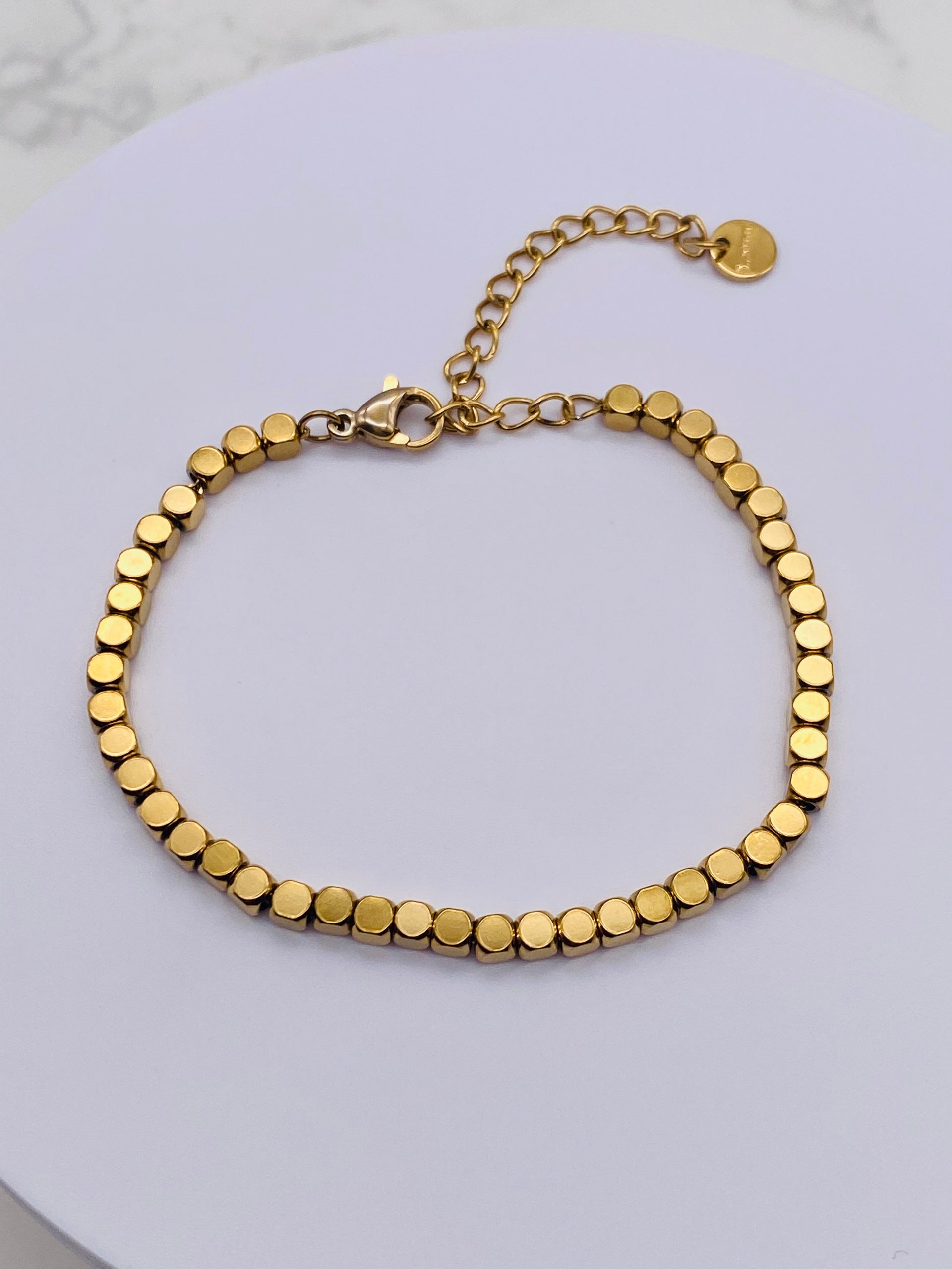 Cube Bead Bracelet