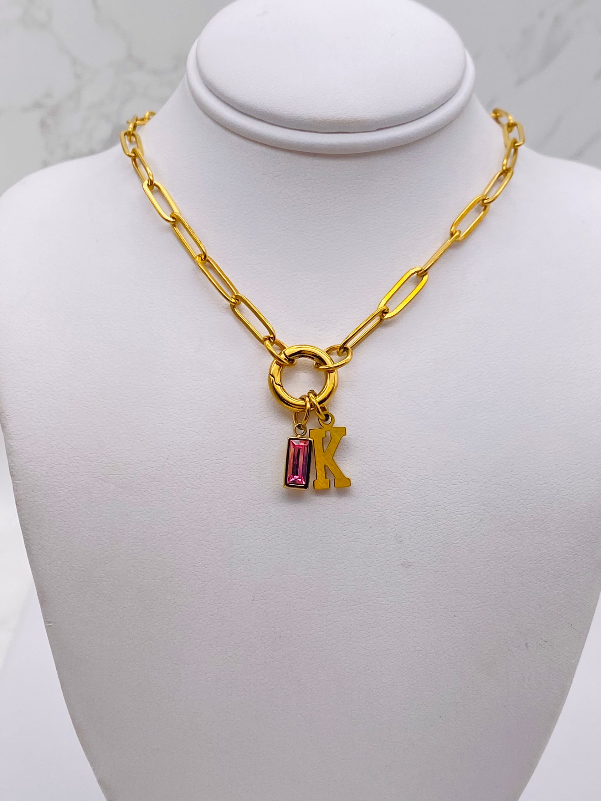 Birthstone Baguette Inspired Charm