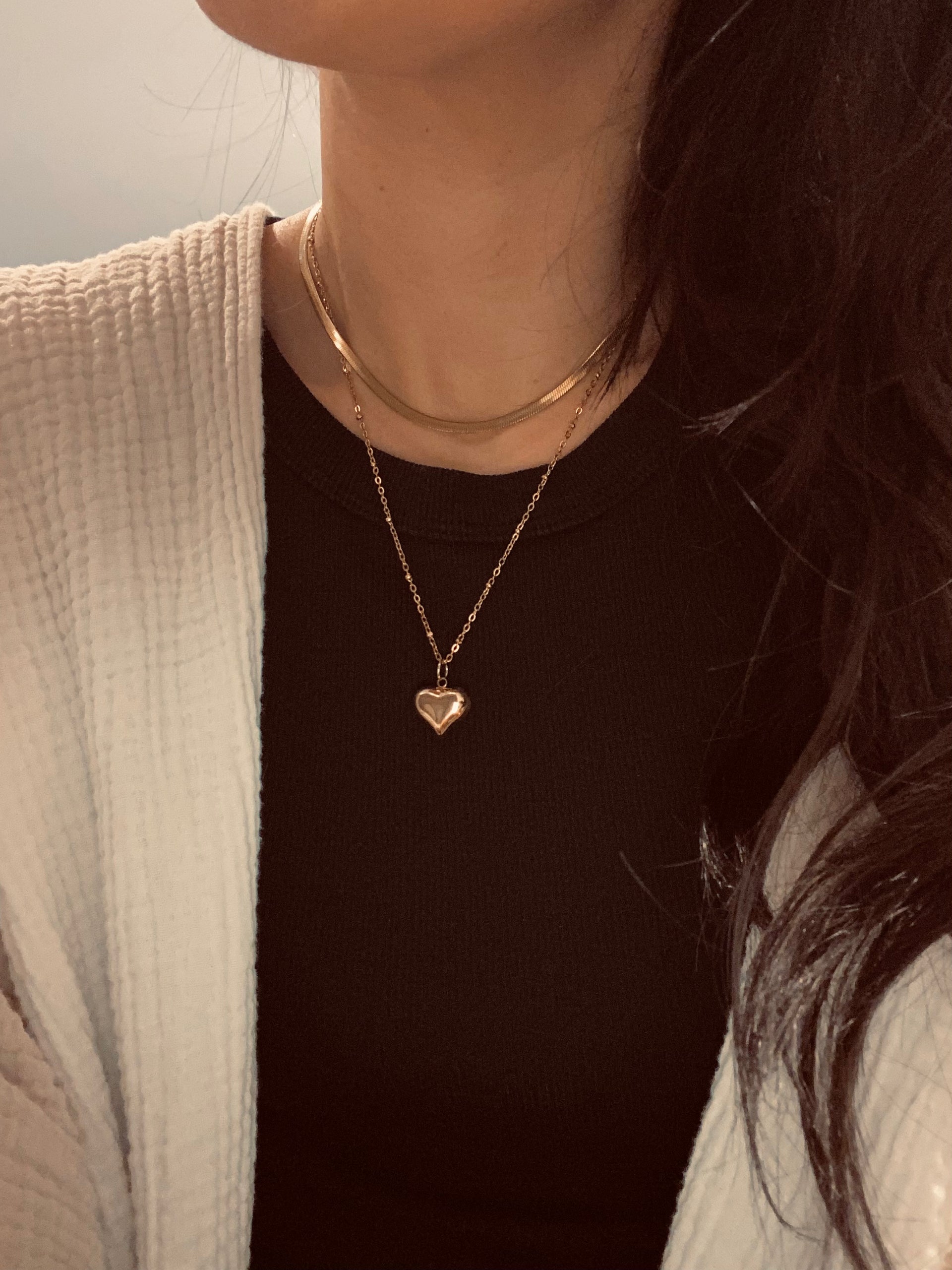 Big Puffy Heart Charm