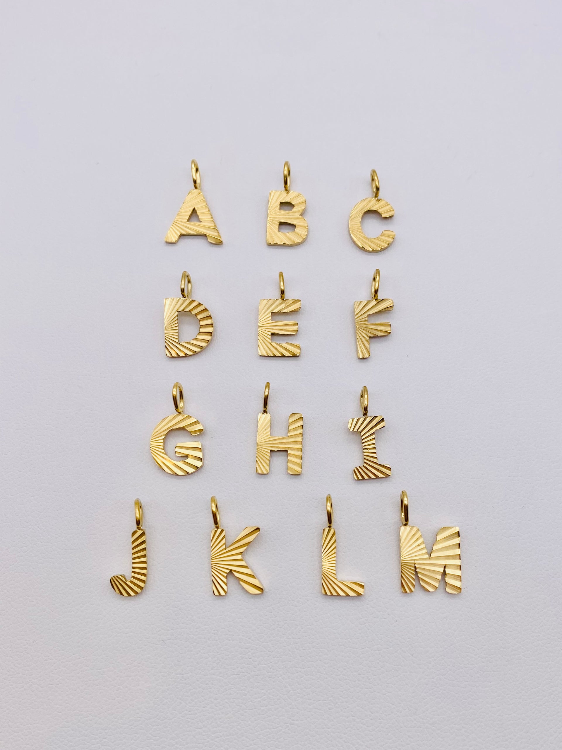 Sunburst Letter CHARM - LETTERS A-M