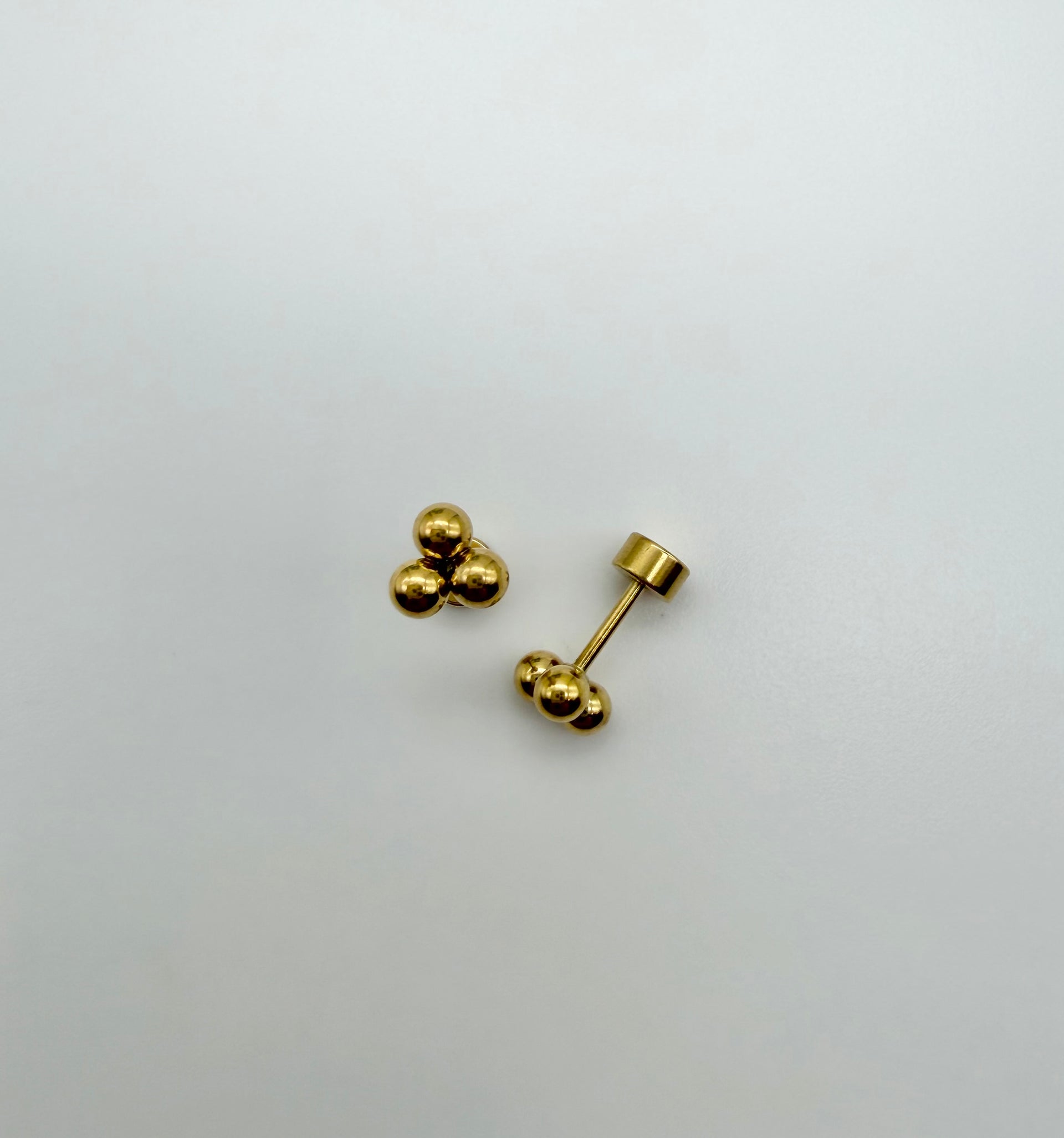 3 Ball Plain FLAT BACKS