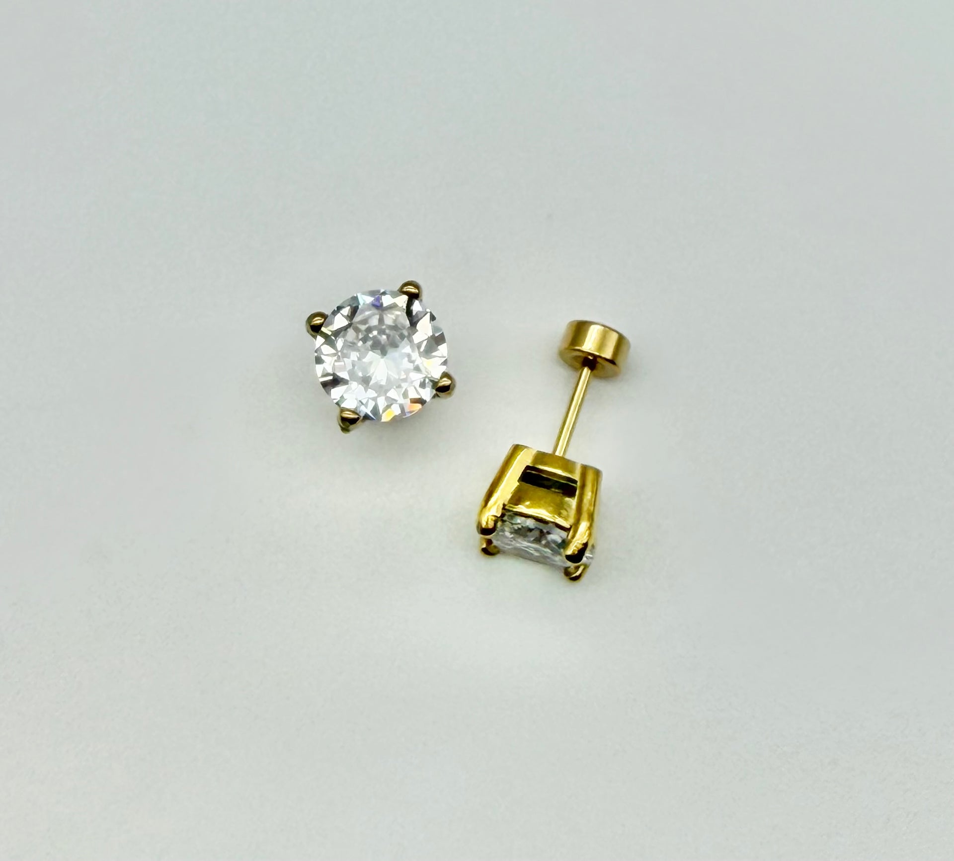 Round CZ FLAT BACKS