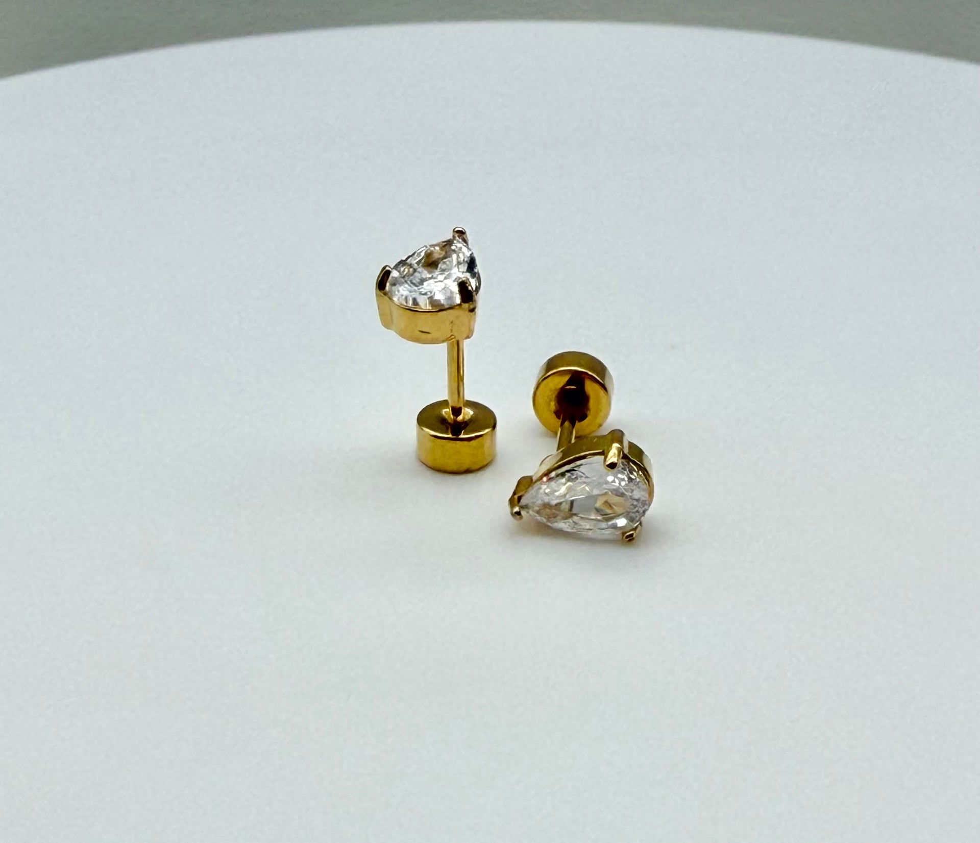 Tear Drop CZ FLAT BACKS