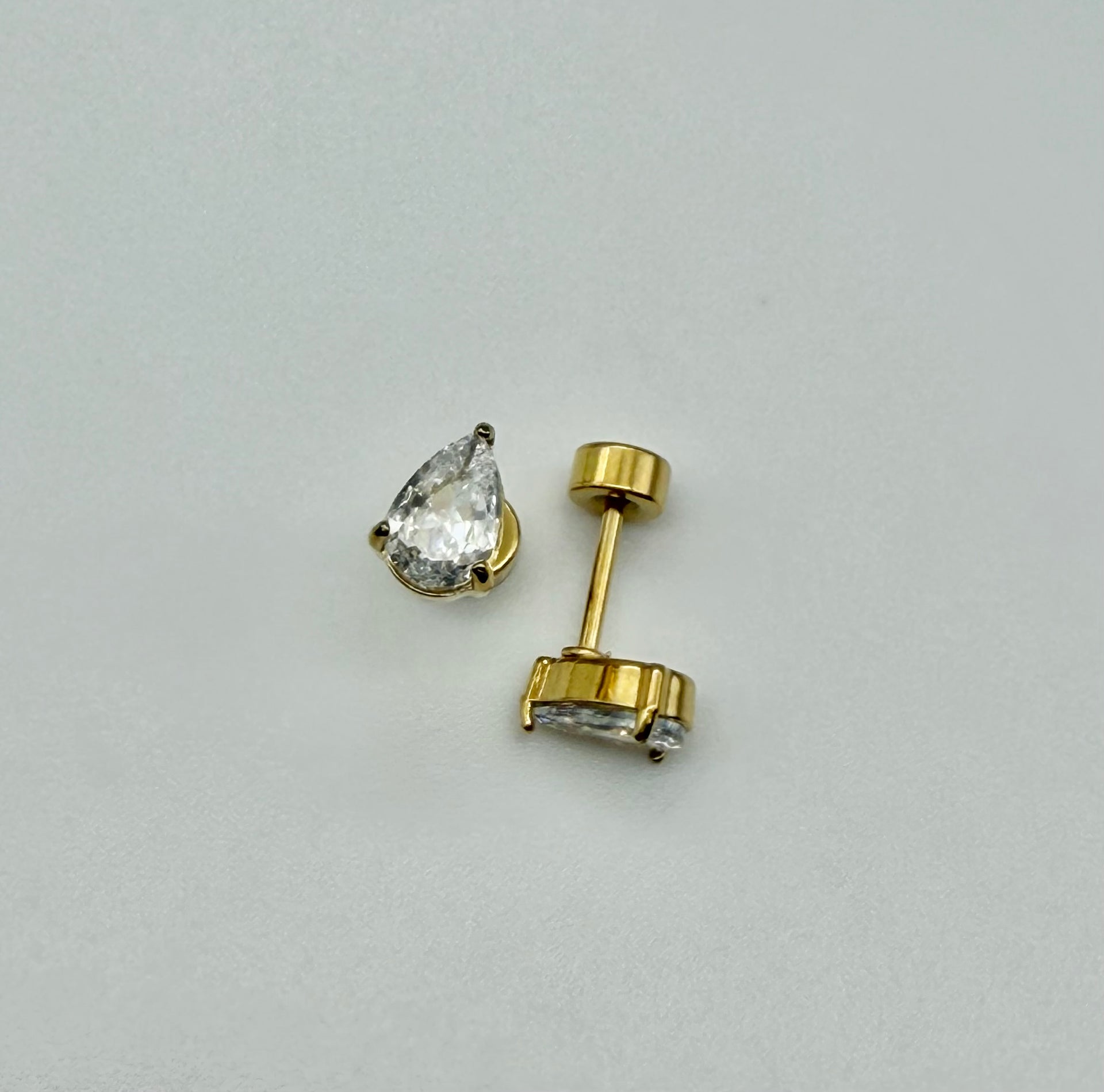 Tear Drop CZ FLAT BACKS