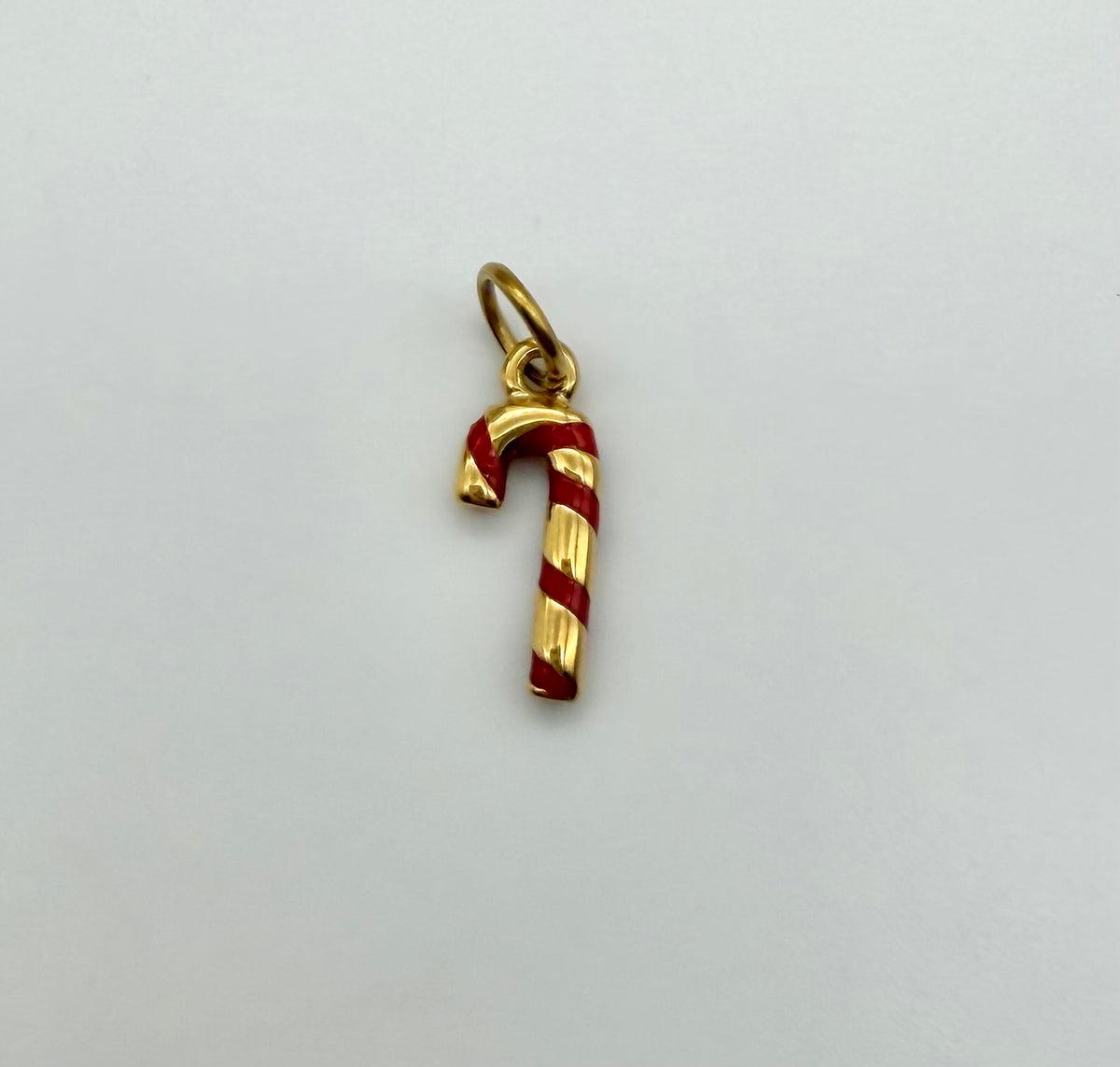 Candy Cane Charm - 18K