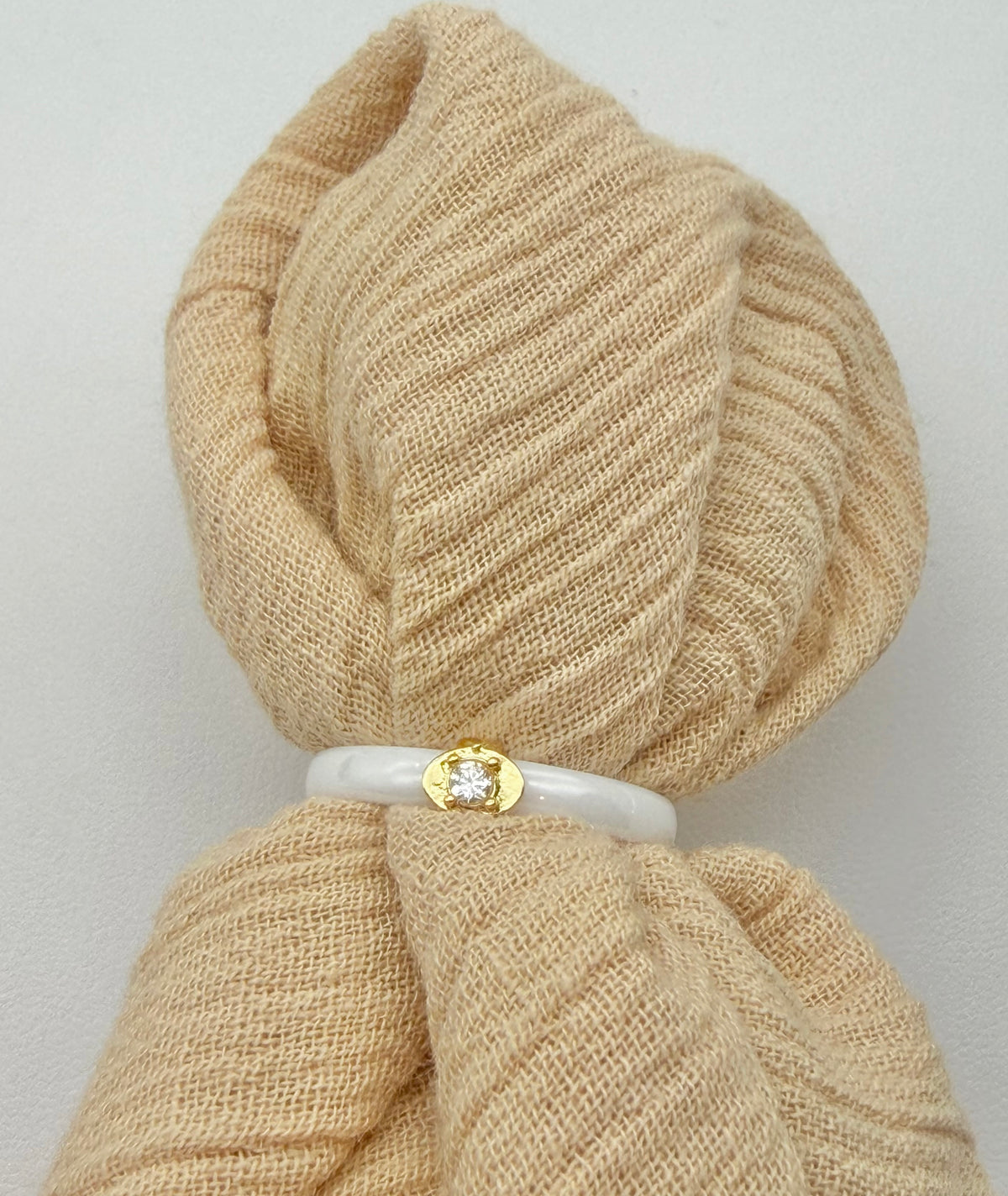 Ceramic Ring Single CZ