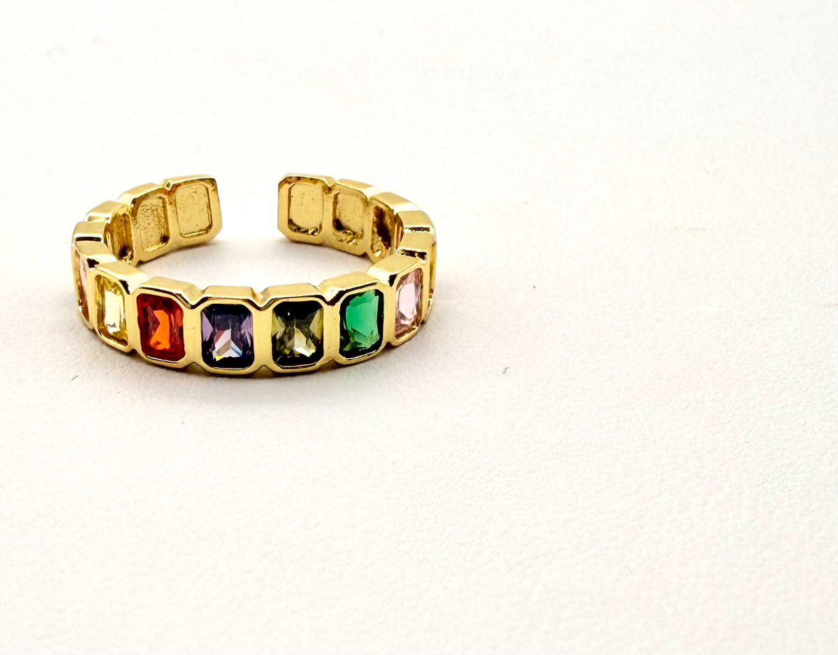 Adjustable Multi Color Ring